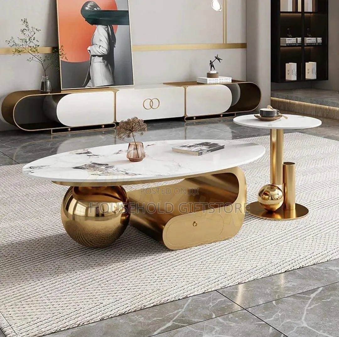 Luxury Marble 2in1 Center Table and Stool