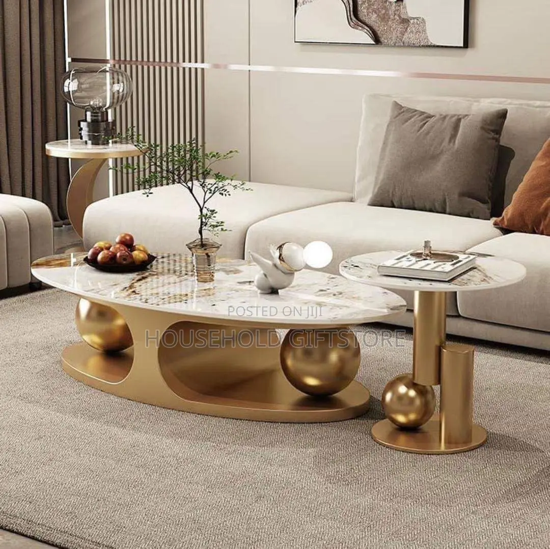 Luxury Marble 2in1 Center Table and Stool
