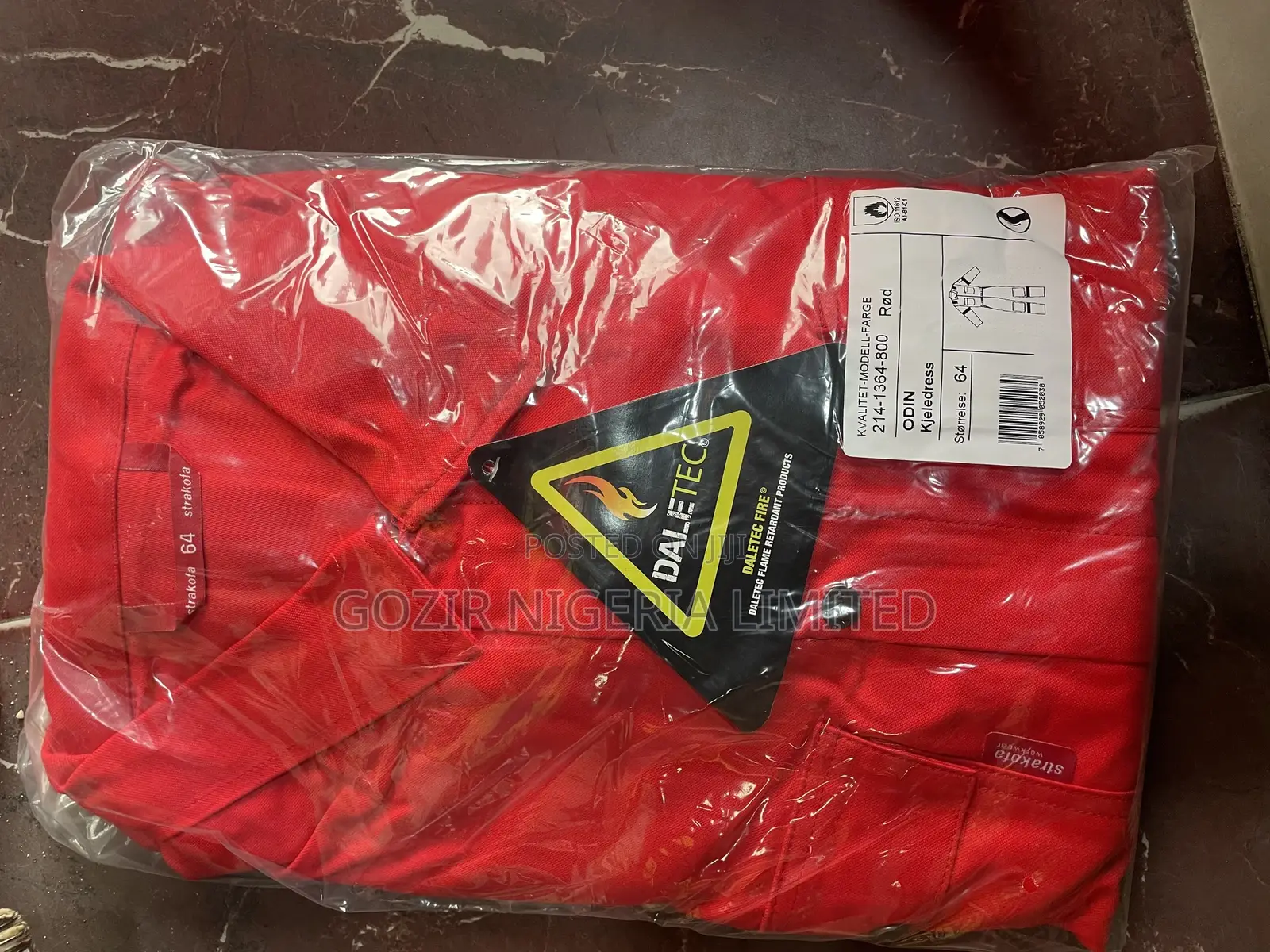 Daletech Fire Retardant Coverall