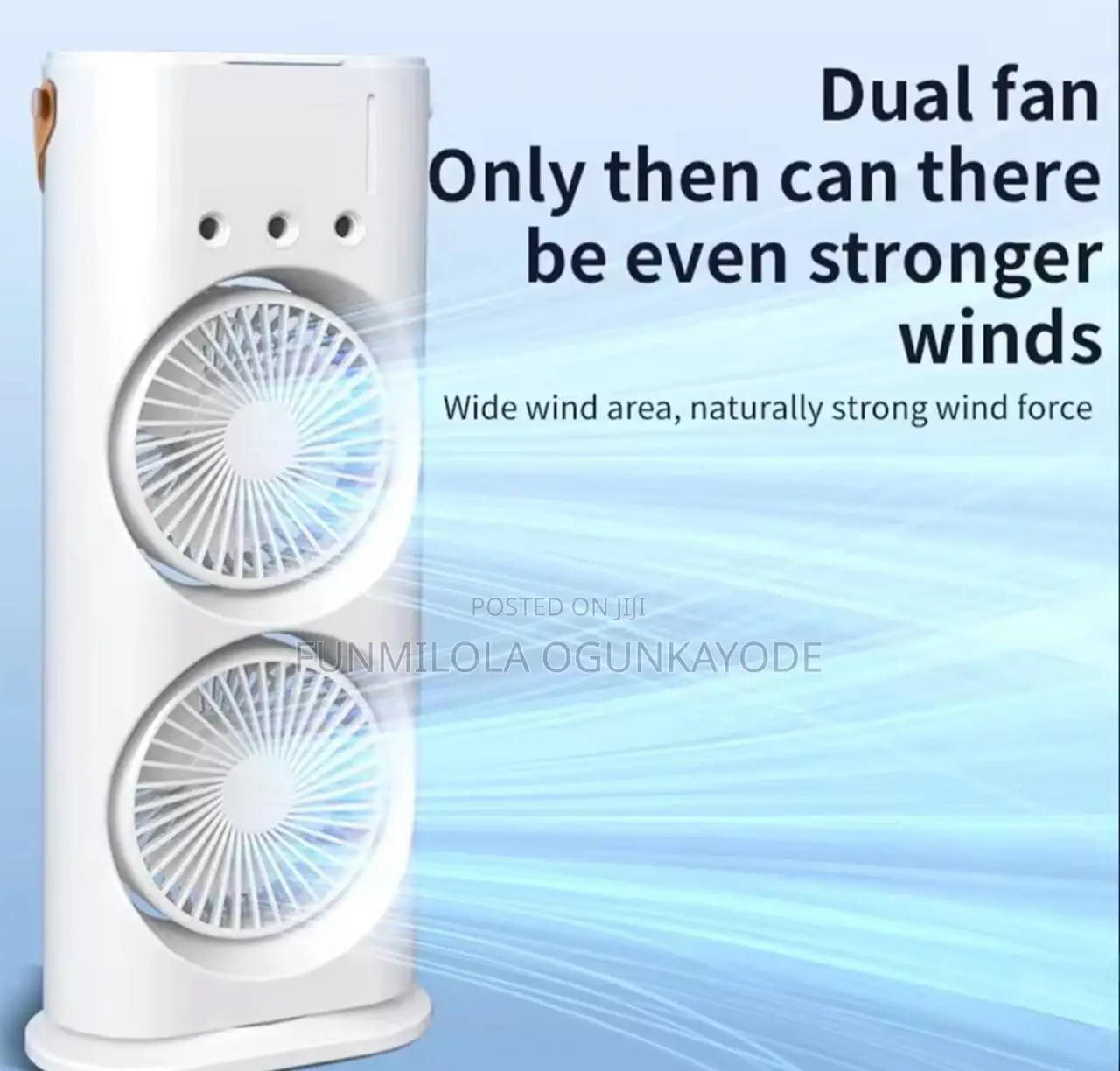 New Best Double-Ended Spray Fan Portable Standing Cooler Fan