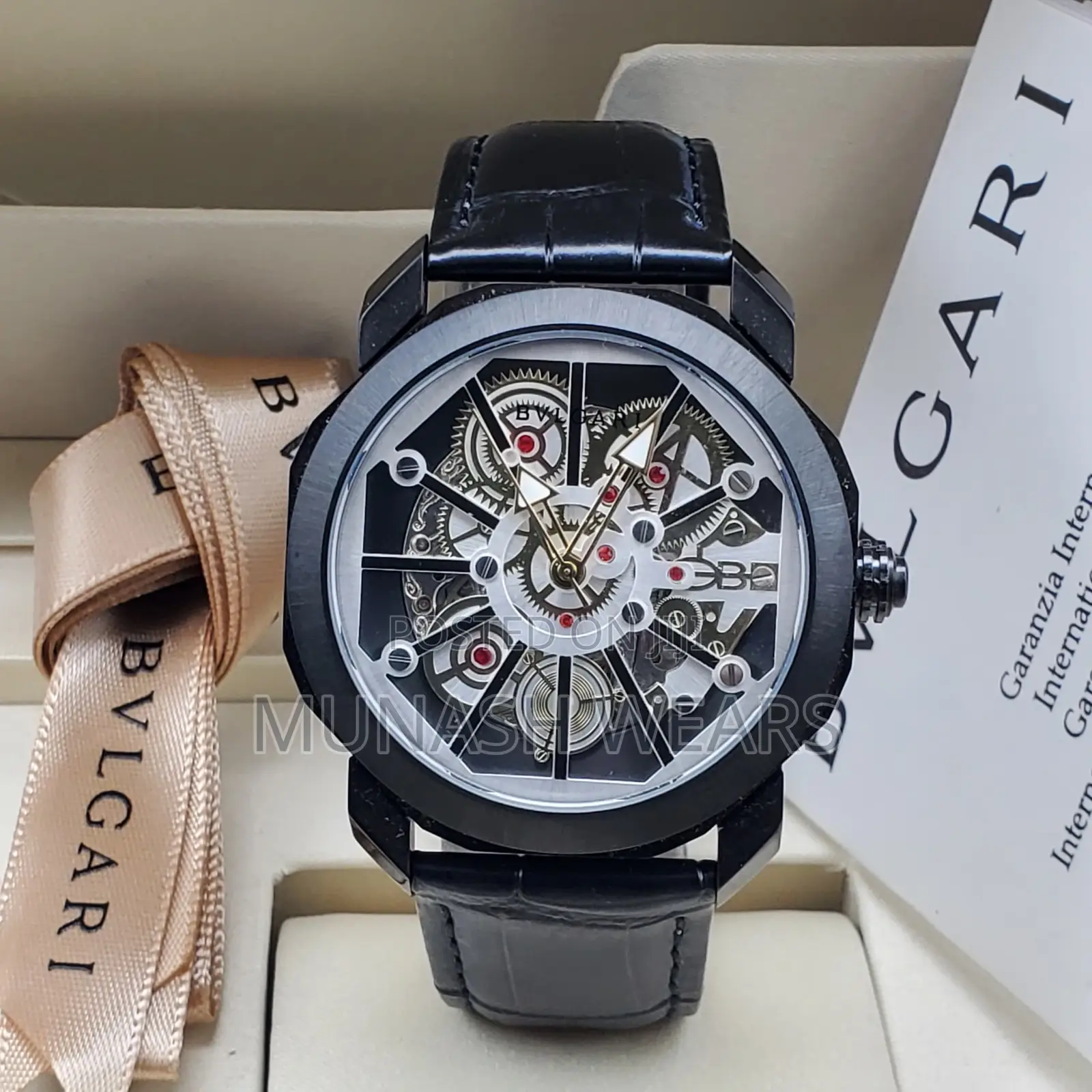 Bvlgari Original Leather Wristwatch