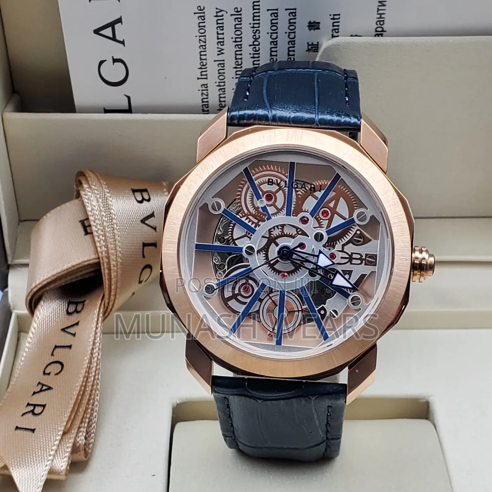 Bvlgari Original Leather Wristwatch