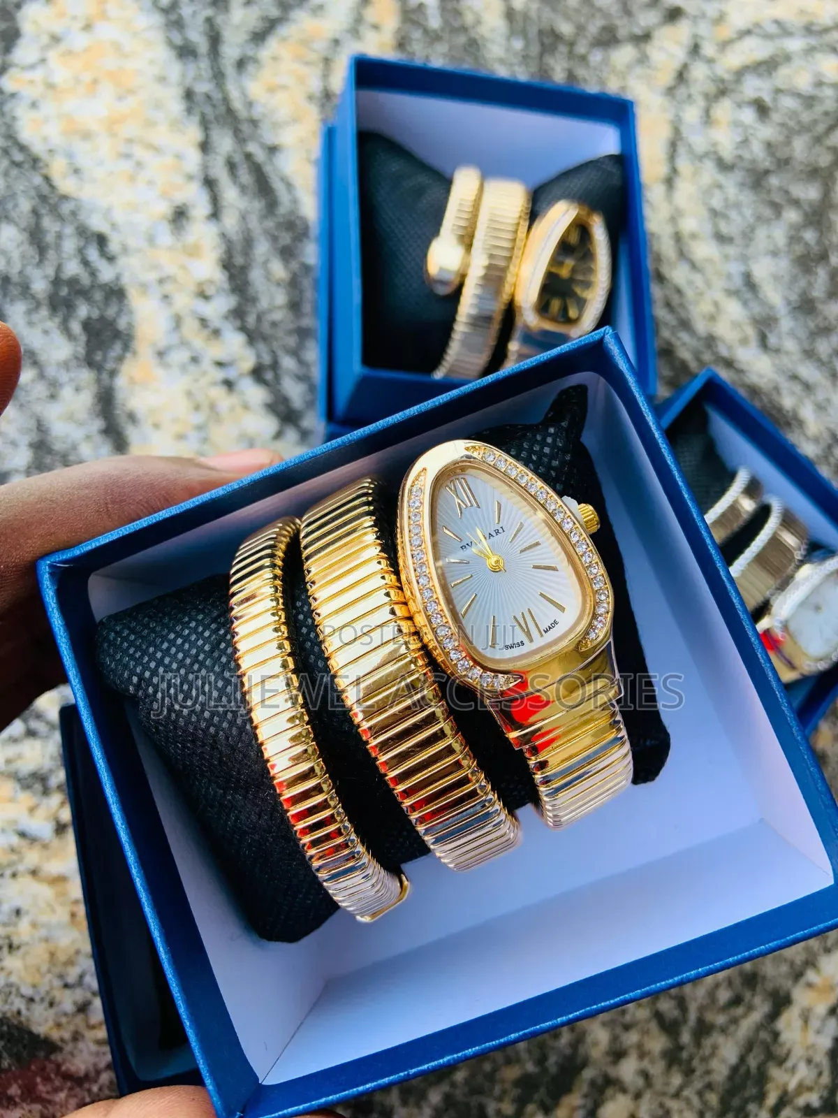 Quality Ladies Snake Bangle Wristwatch