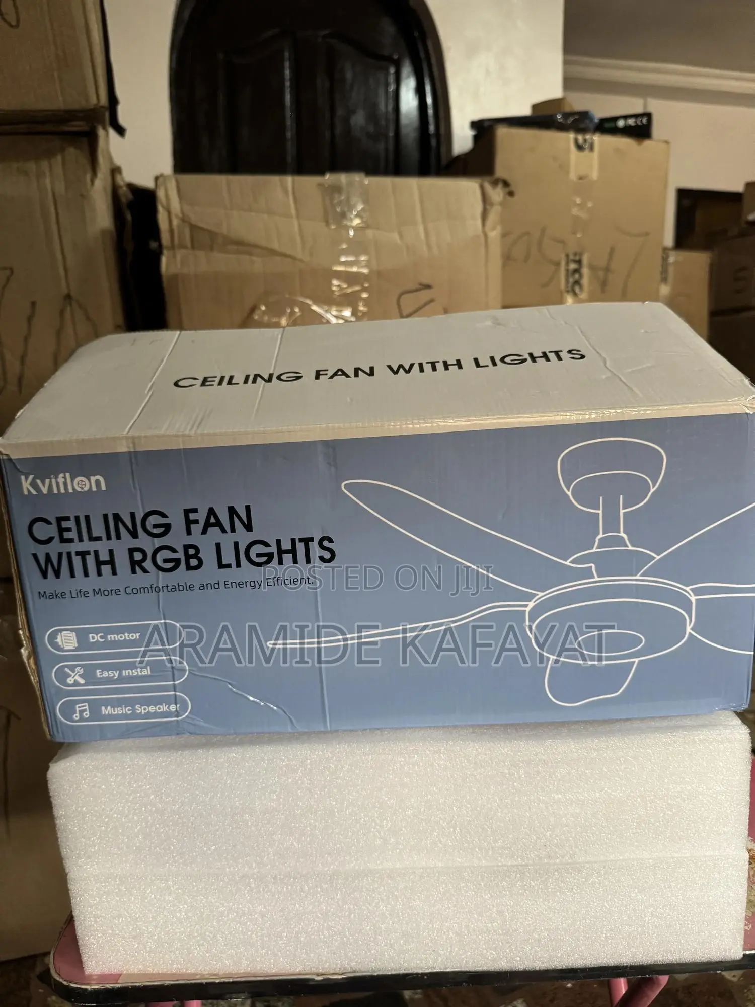 Kviflon Ceiling Fan With Rgb Lights