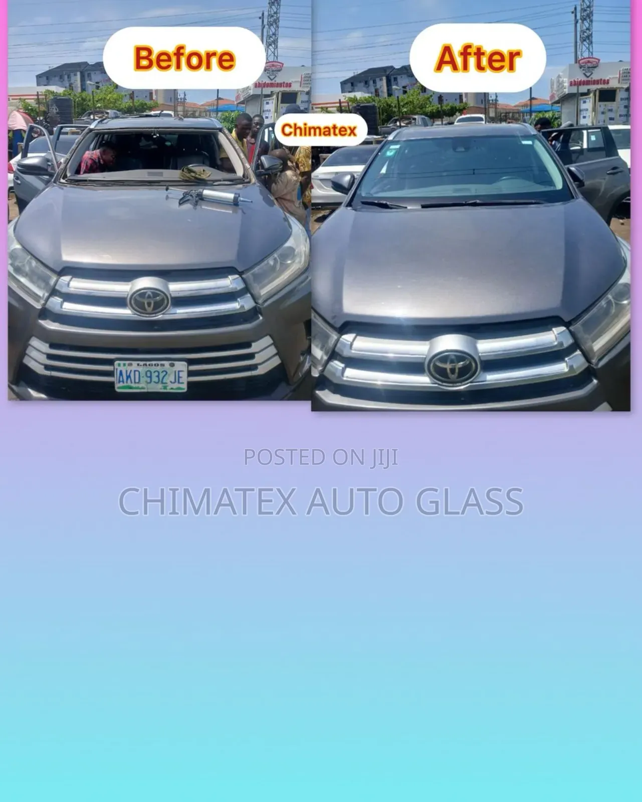 Highlander 2017 Windscreen Glass Installation We Deliver