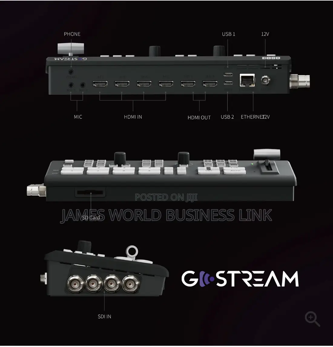 Osee Go Stream Sdi and Hdmi Video Switcher 5 Channels
