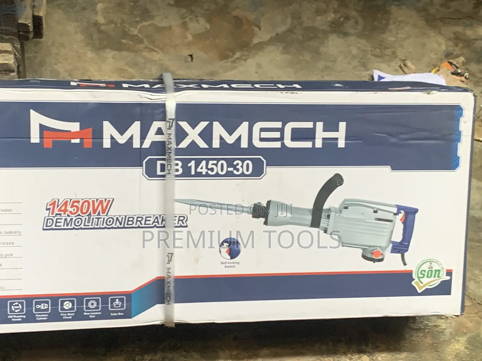 Maxmech Demolition Breaker/Jackhammer 1450w