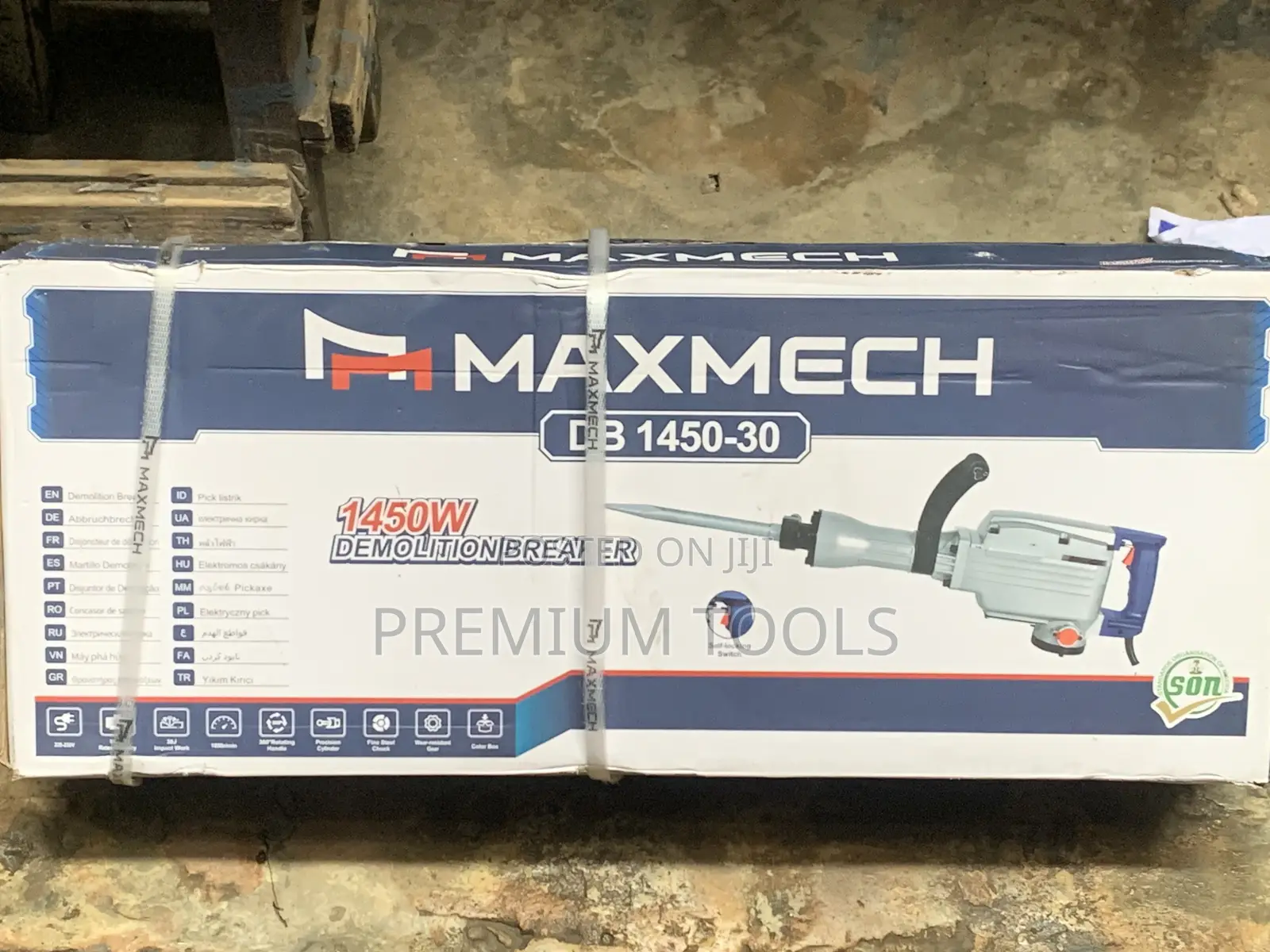 Maxmech Demolition Breaker/Jackhammer 1450w