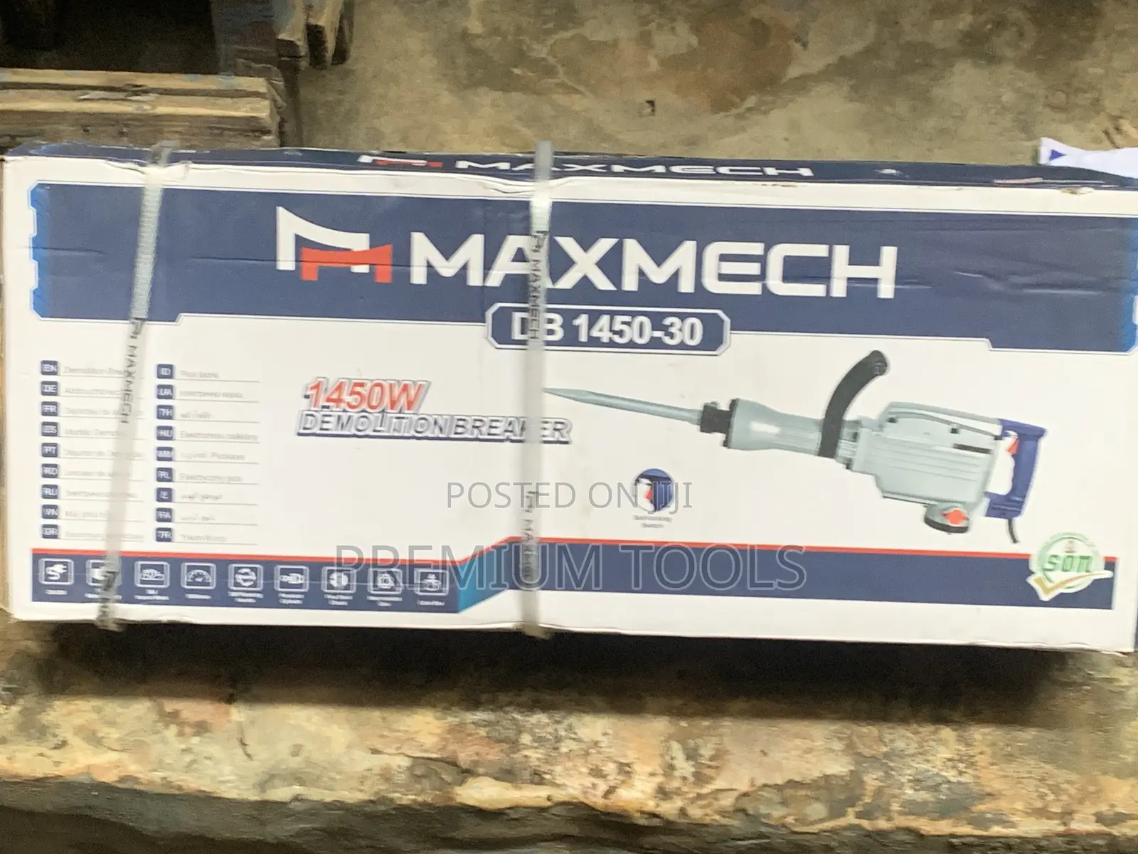 Maxmech Demolition Breaker/Jackhammer 1450w