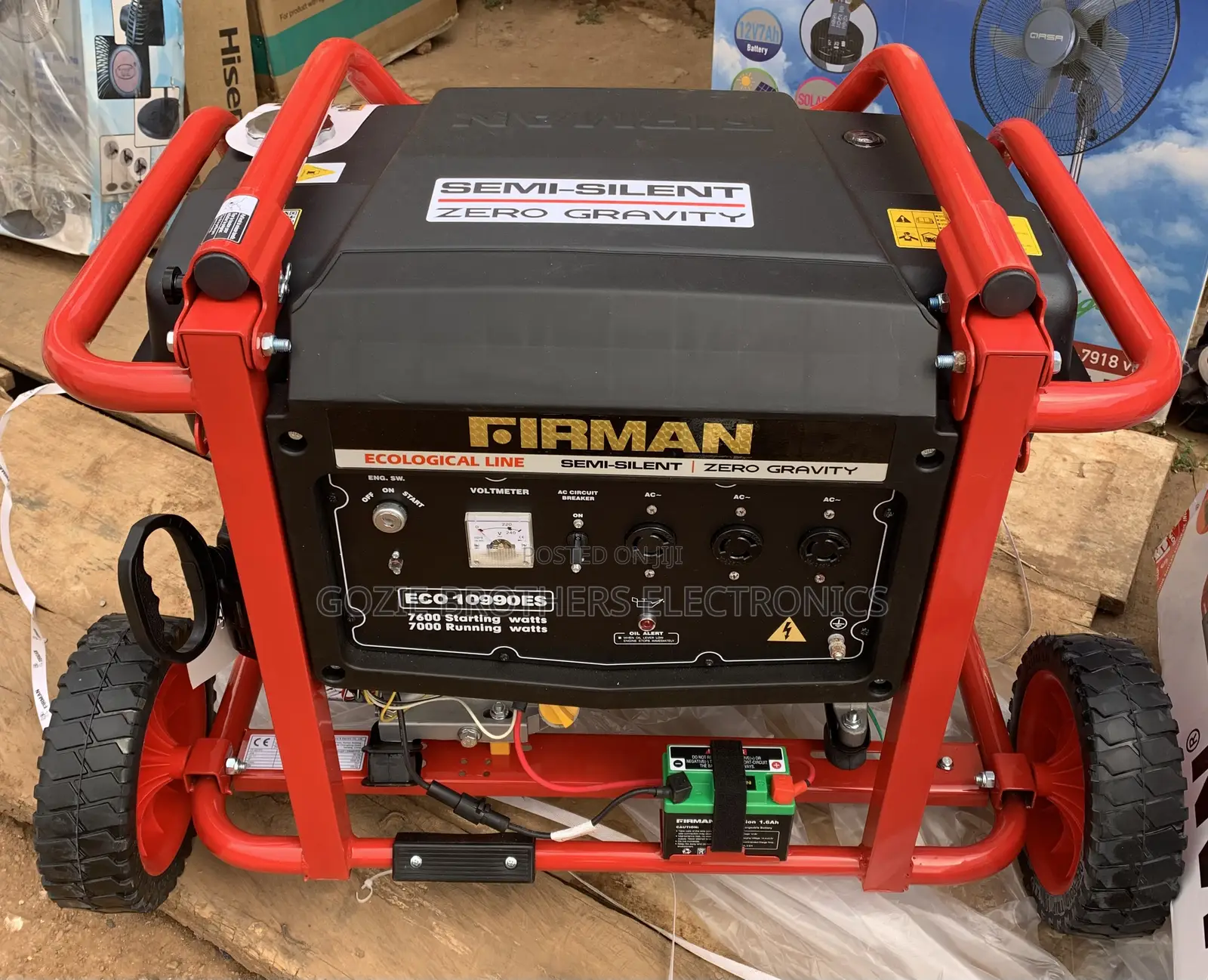 Firman Ecological Silent Generator 7kva With Key and Tyre.