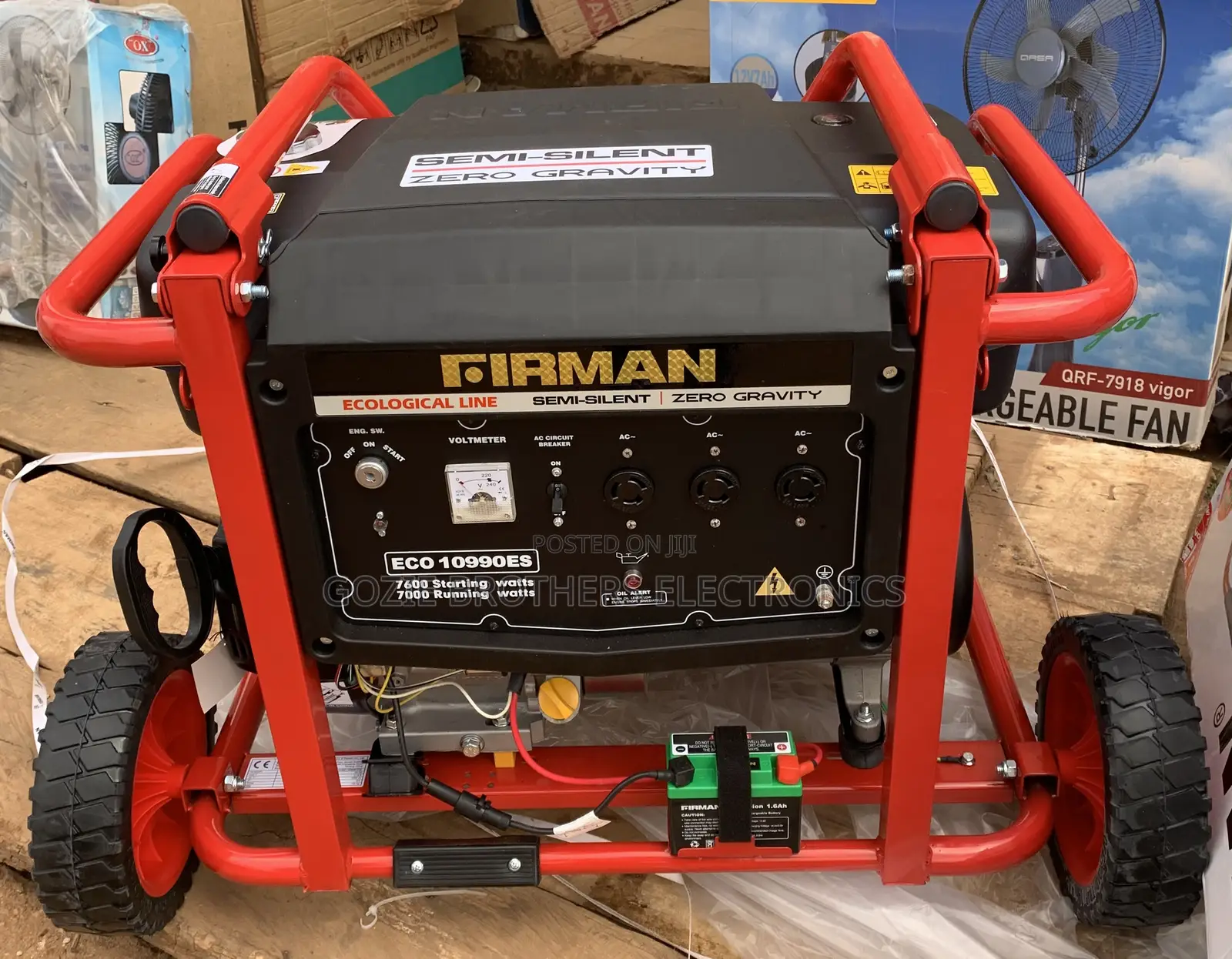 Firman Ecological Silent Generator 7kva With Key and Tyre.