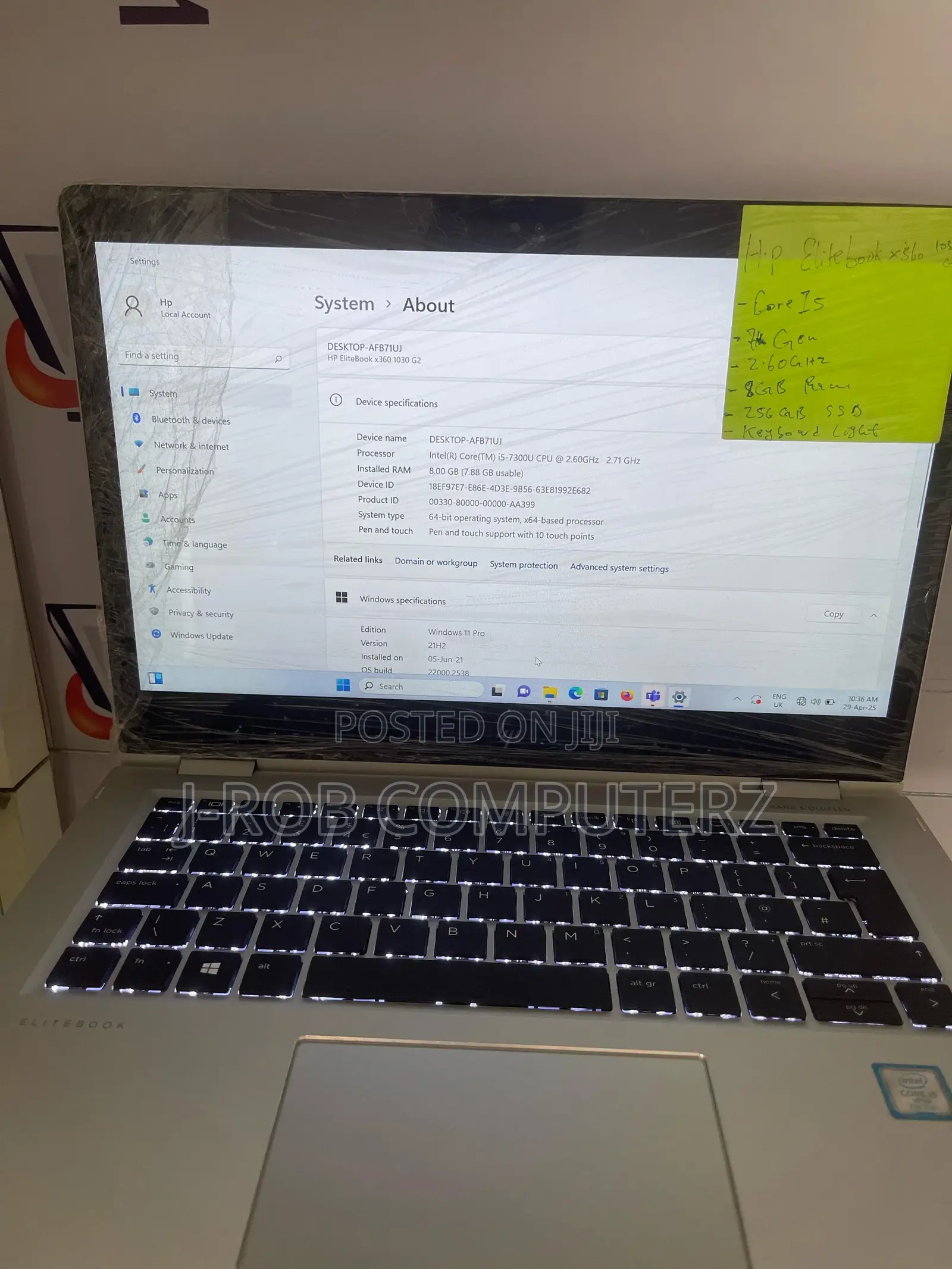 Laptop HP EliteBook X360 1030 G2 8GB Intel Core i5 SSD 256GB
