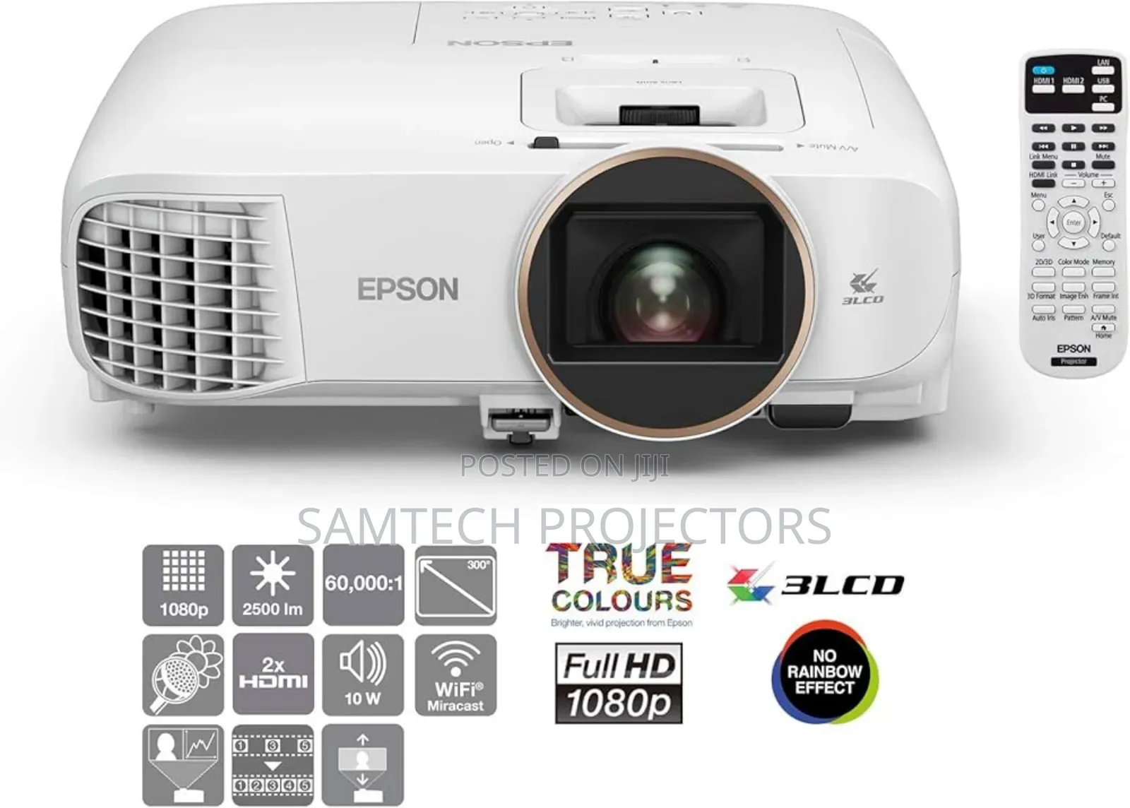 New Epson Full Hd Wireless Home Cinema N Conference Room