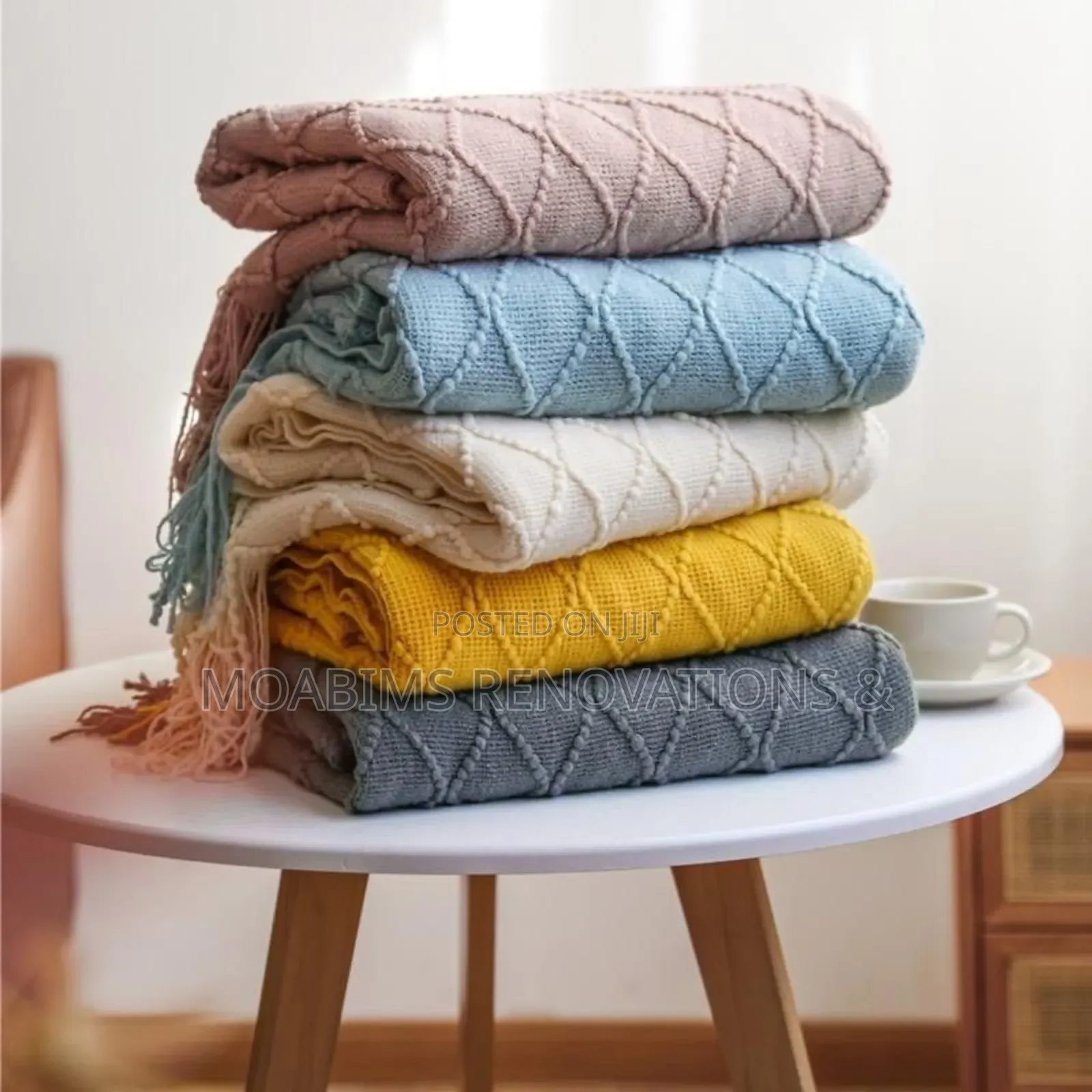 Cozy Knit Throw Blankets (122 by 182 Cm)