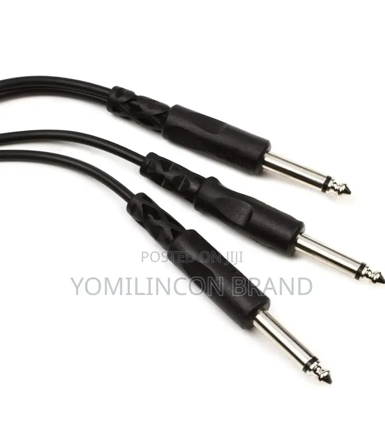 Hosatech Cyp-105 Y Cable 1/4 in Ts to Dual 1/4 in Ts