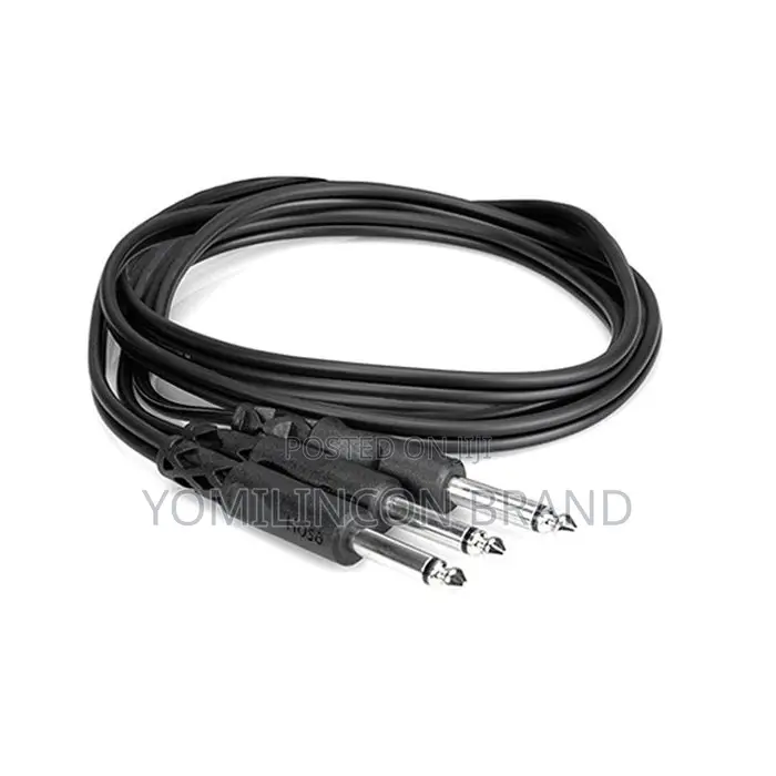 Hosatech Cyp-105 Y Cable 1/4 in Ts to Dual 1/4 in Ts