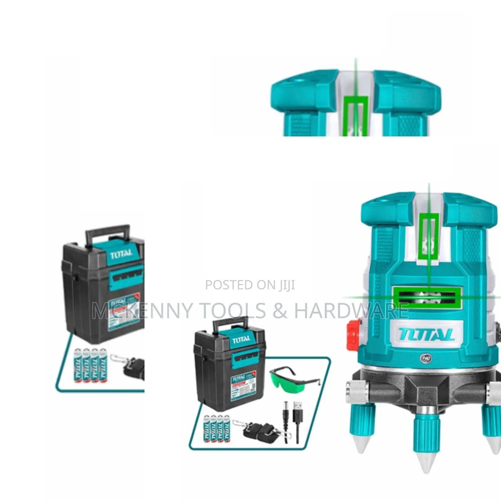 Total Tools Self-Leveling Line Laser 30 Meters, 5 Lines