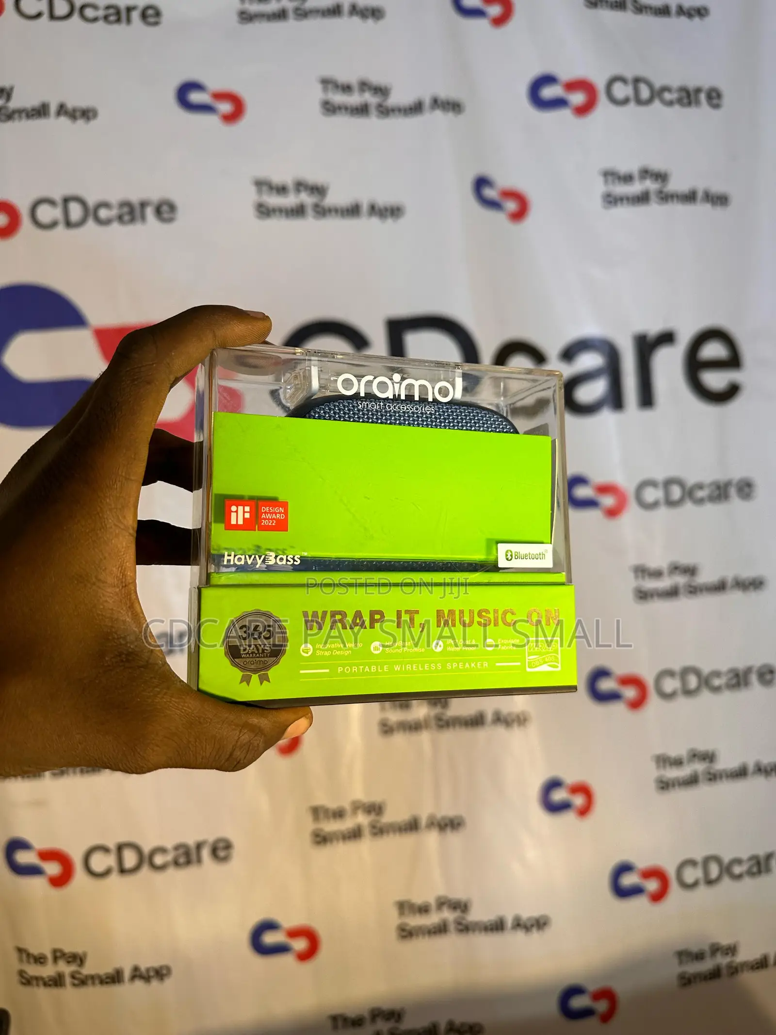 Pay Small Small Oraimo Wrap Fm Support Speaker On Cdcare.App