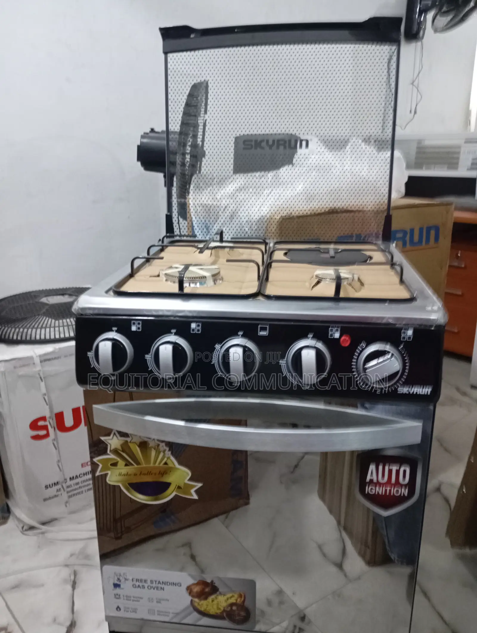 The New Skyrun 3gas With 1hotplate Cooker