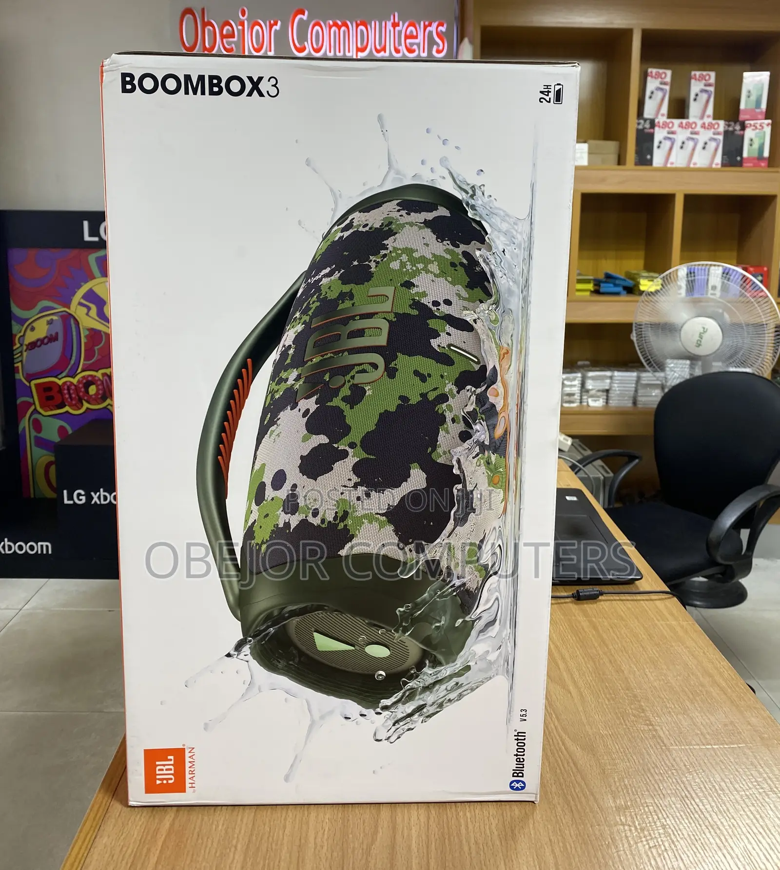 JBL Boombox 3 Portable Bluetooth Speaker With Deepest Bass