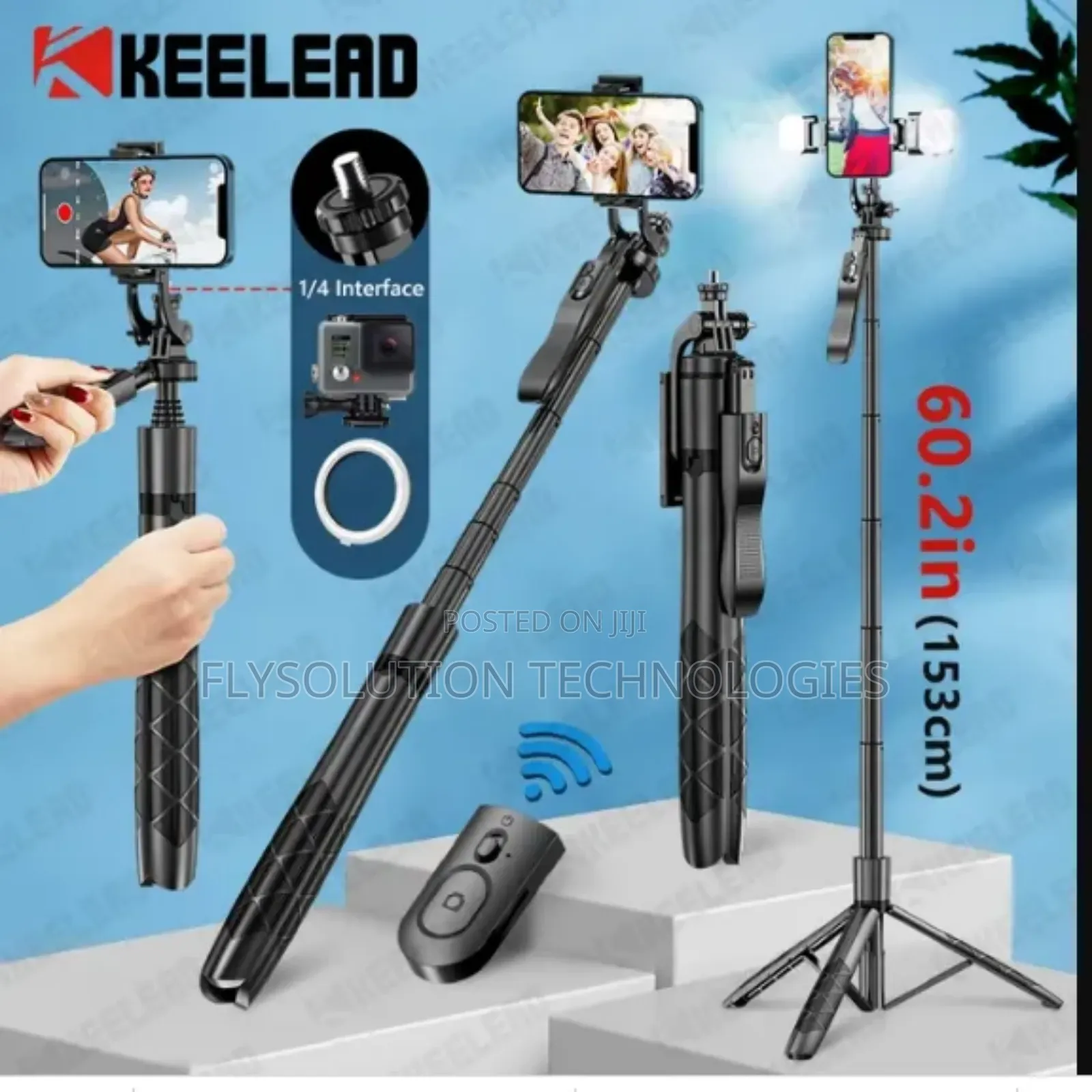 L16 Selfie Stick Tripod Stand for Smartphones Gopro