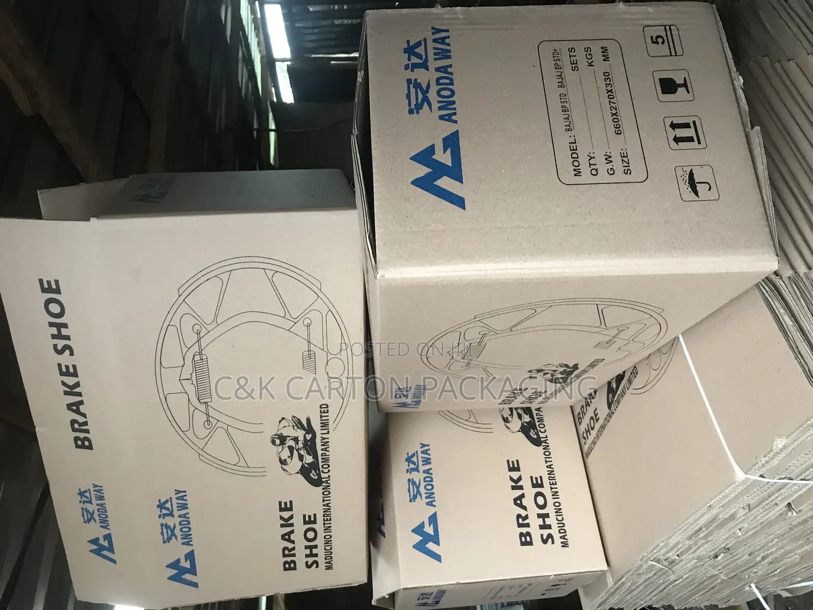 Break Shoe Two Colour Prinnted Carton Box