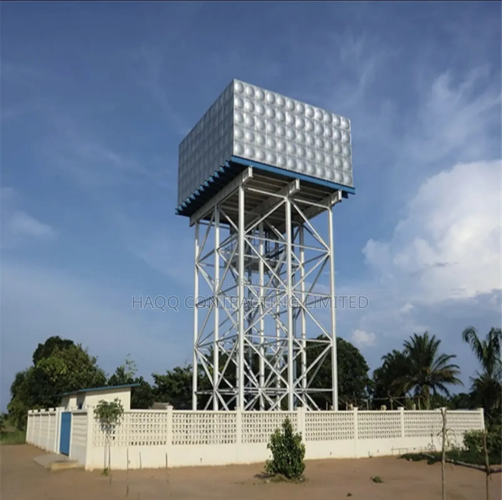 Pressed Steel Galvanized Water Tank Iso Standard