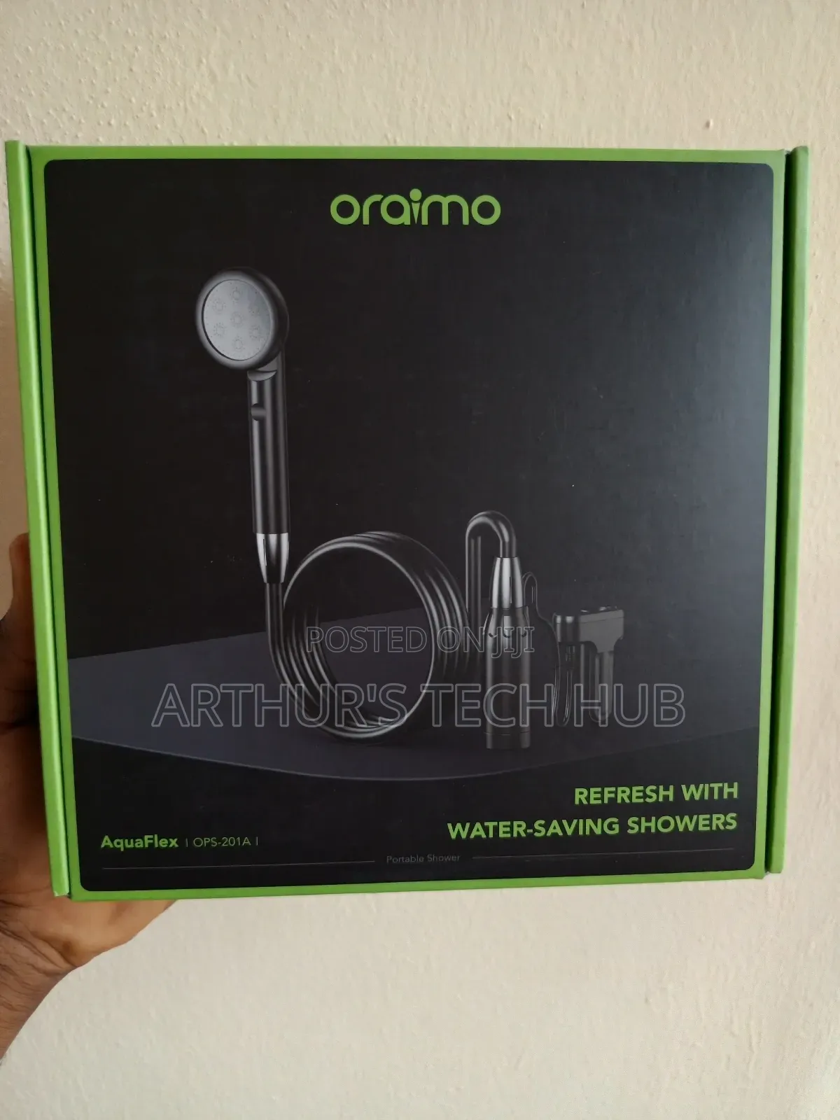 Oraimo Shower Pump Portable And Rechargeable