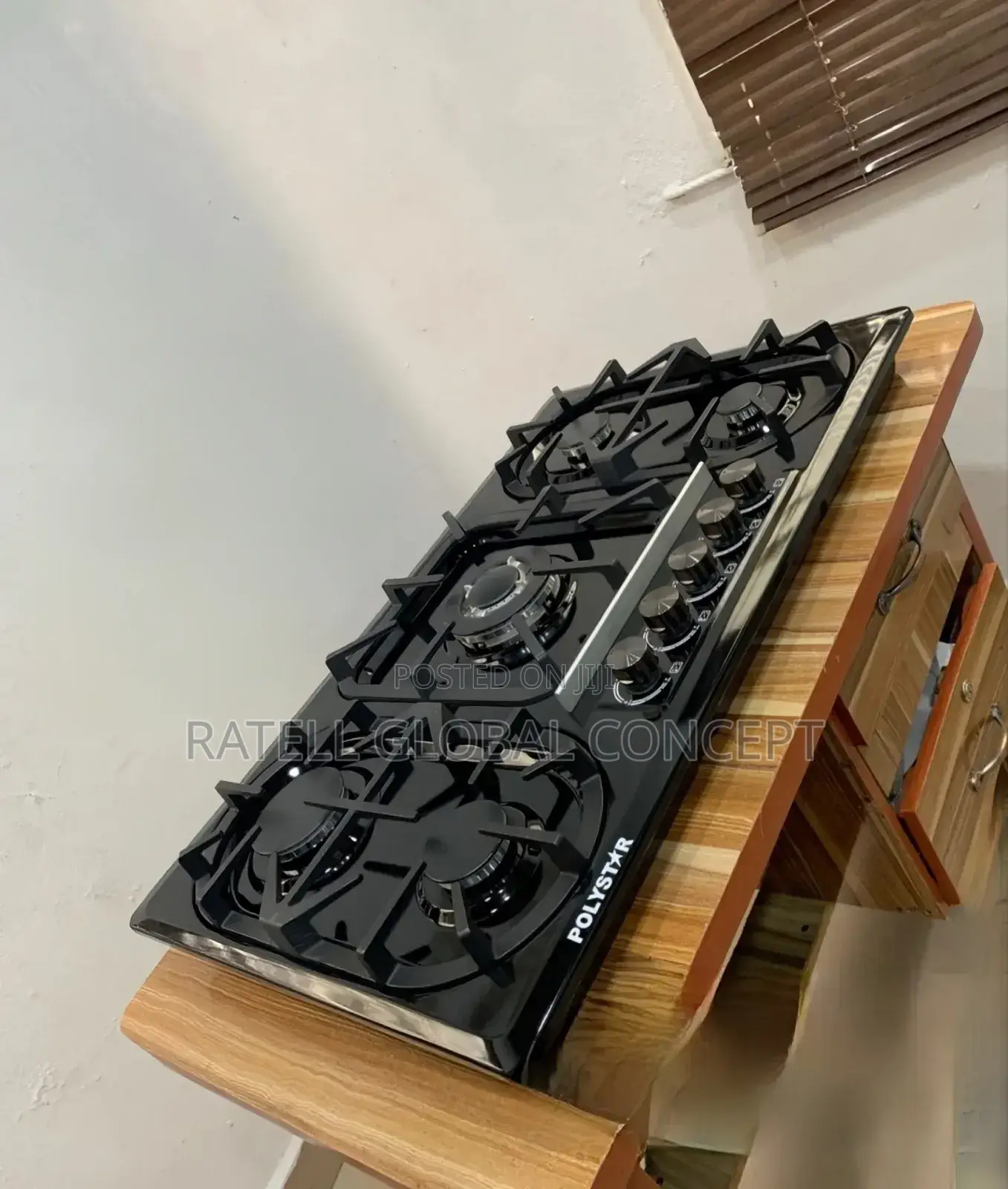 Polystar 5 Gas Inbuilt Gas Cooker (Steel)