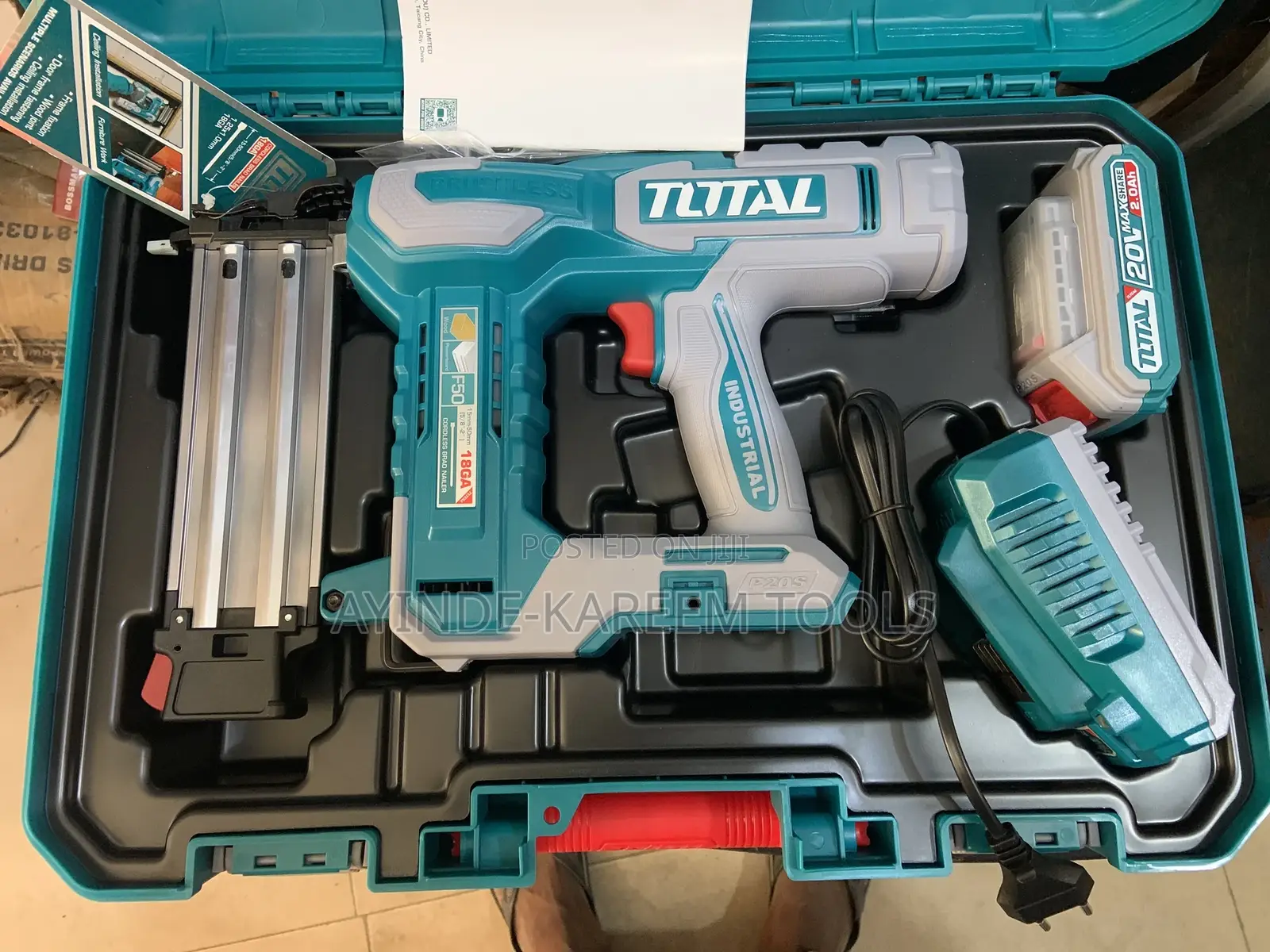 Industrial Cordless Brad Nailer
