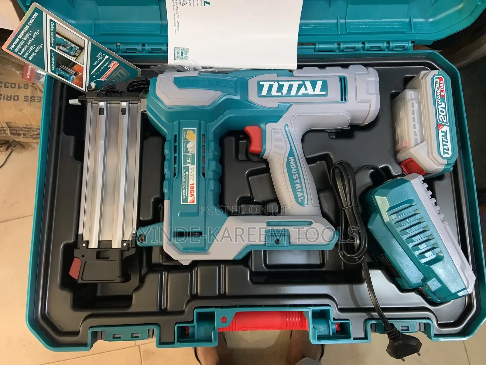Industrial Cordless Brad Nailer