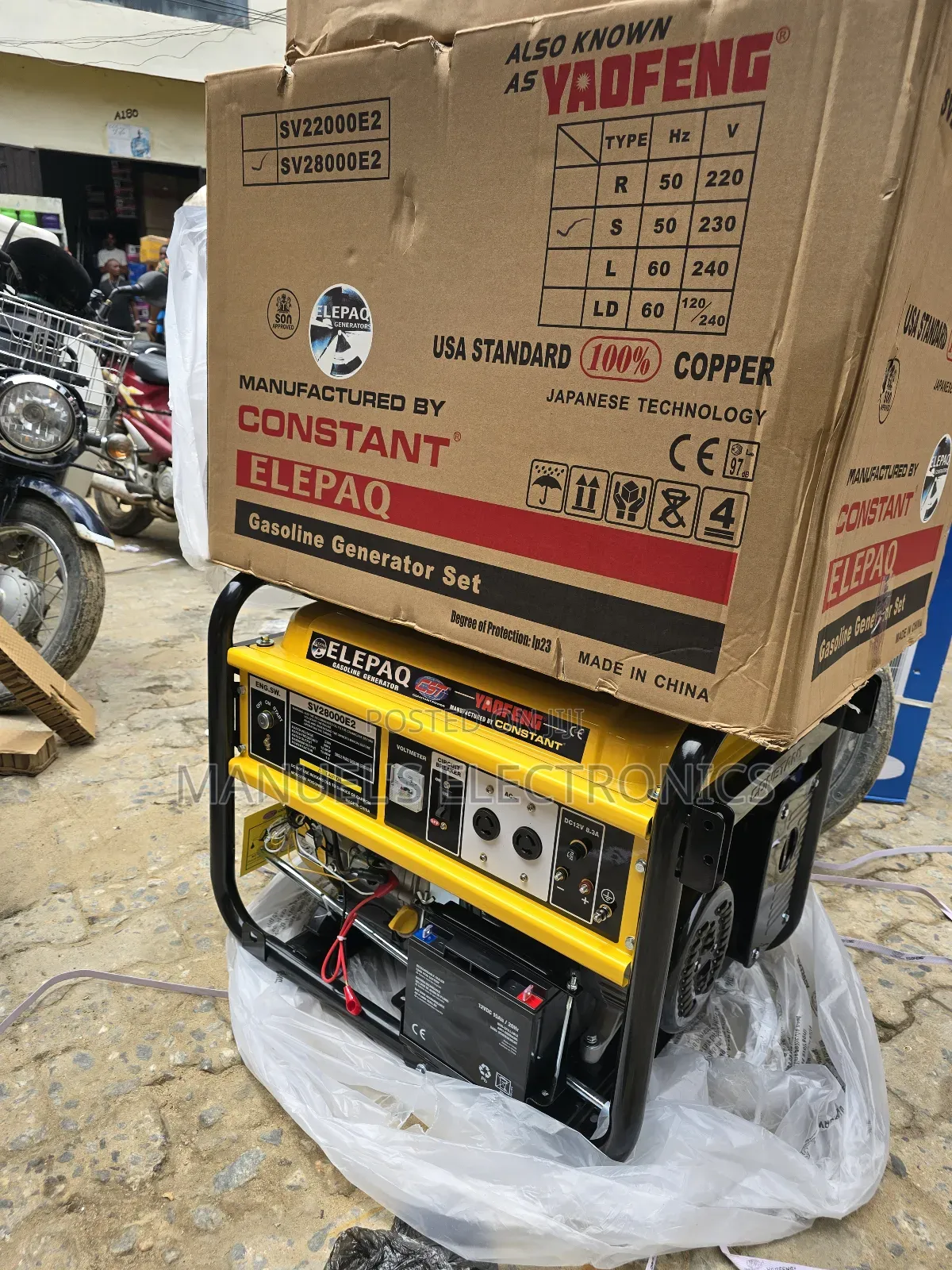 I Have Brand New Elepaq Constant Petrol Gen 12.5kva 100%Copp