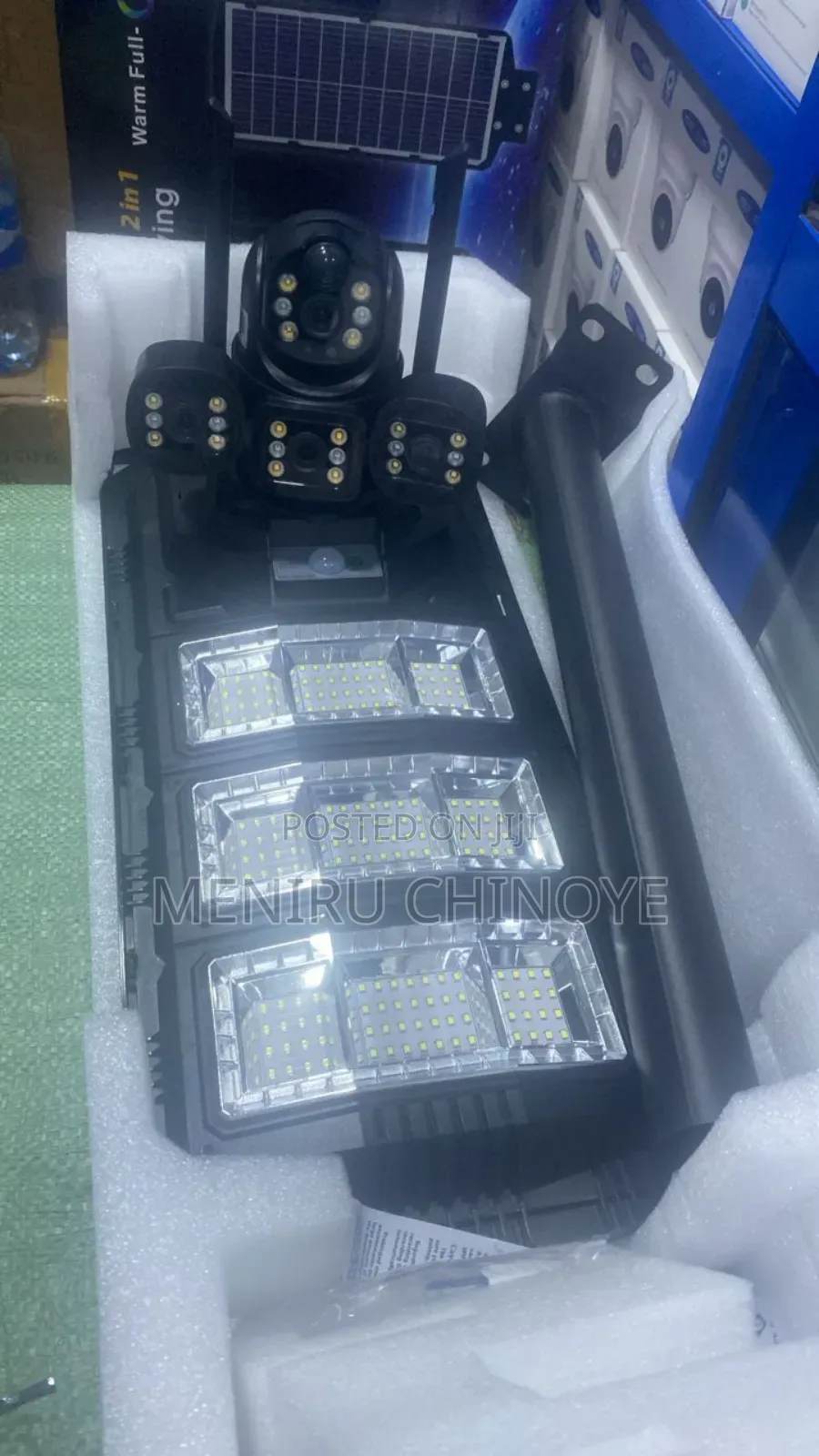 V380 3 Lens Solar Street Light Camera