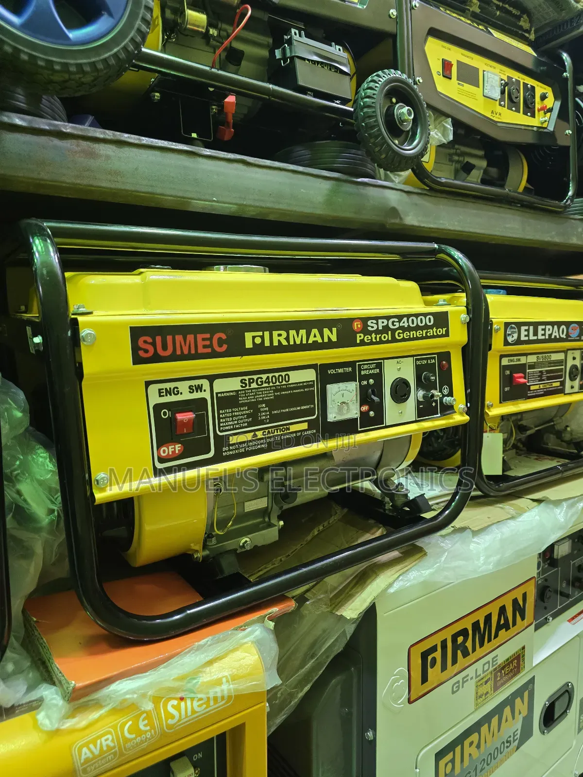 3.5kva Sumec Firman Petrol Gen Model Spg4000m