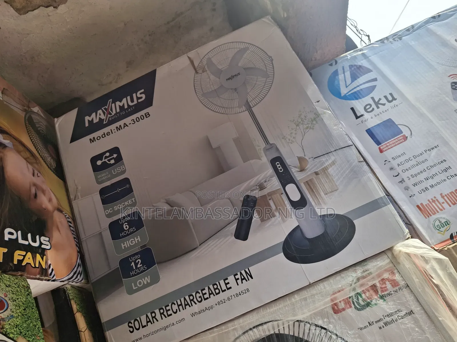 Maximus Rechargeable Fan