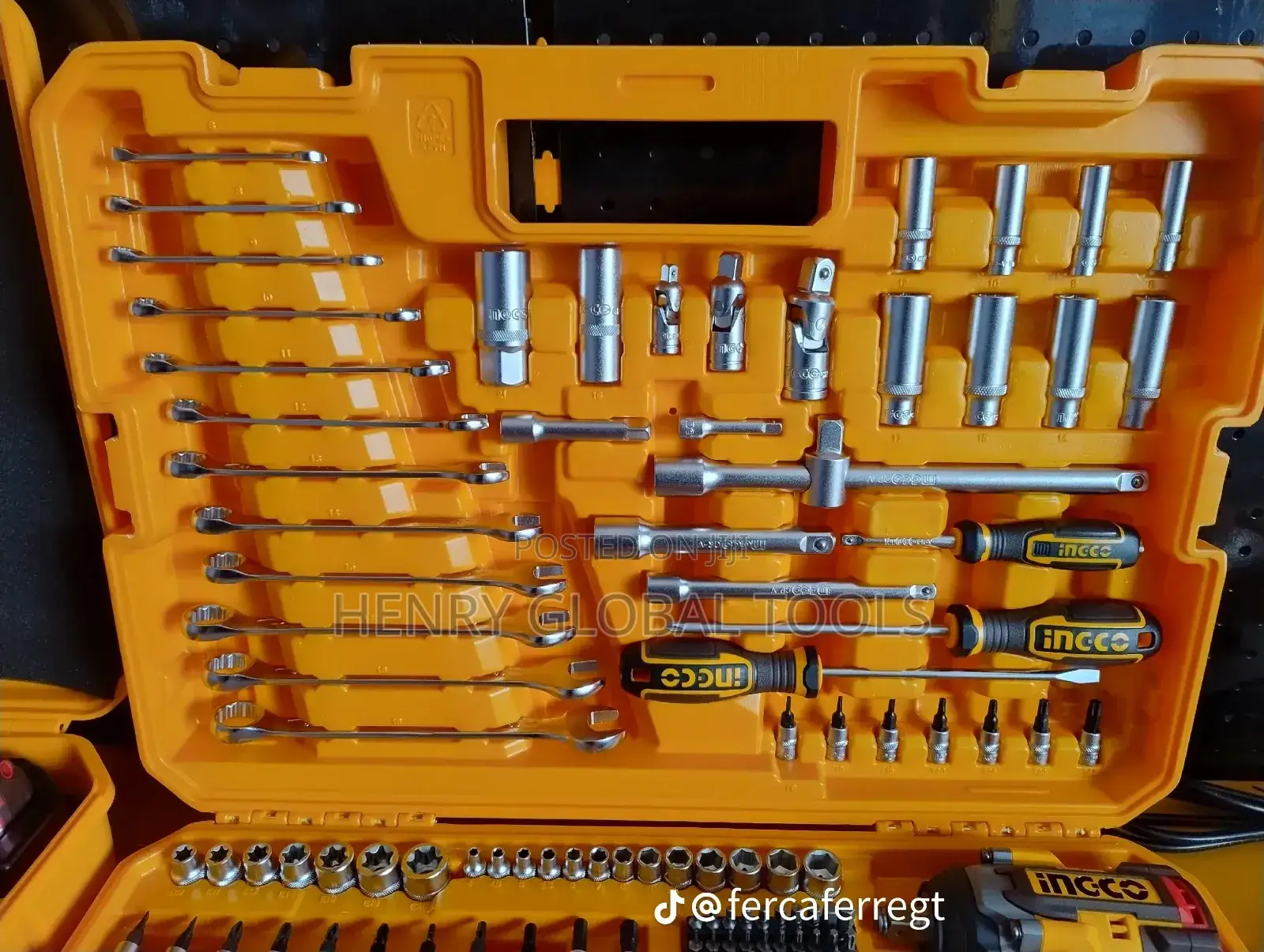 152pcs Ingco Impact Wrench and Tools Box