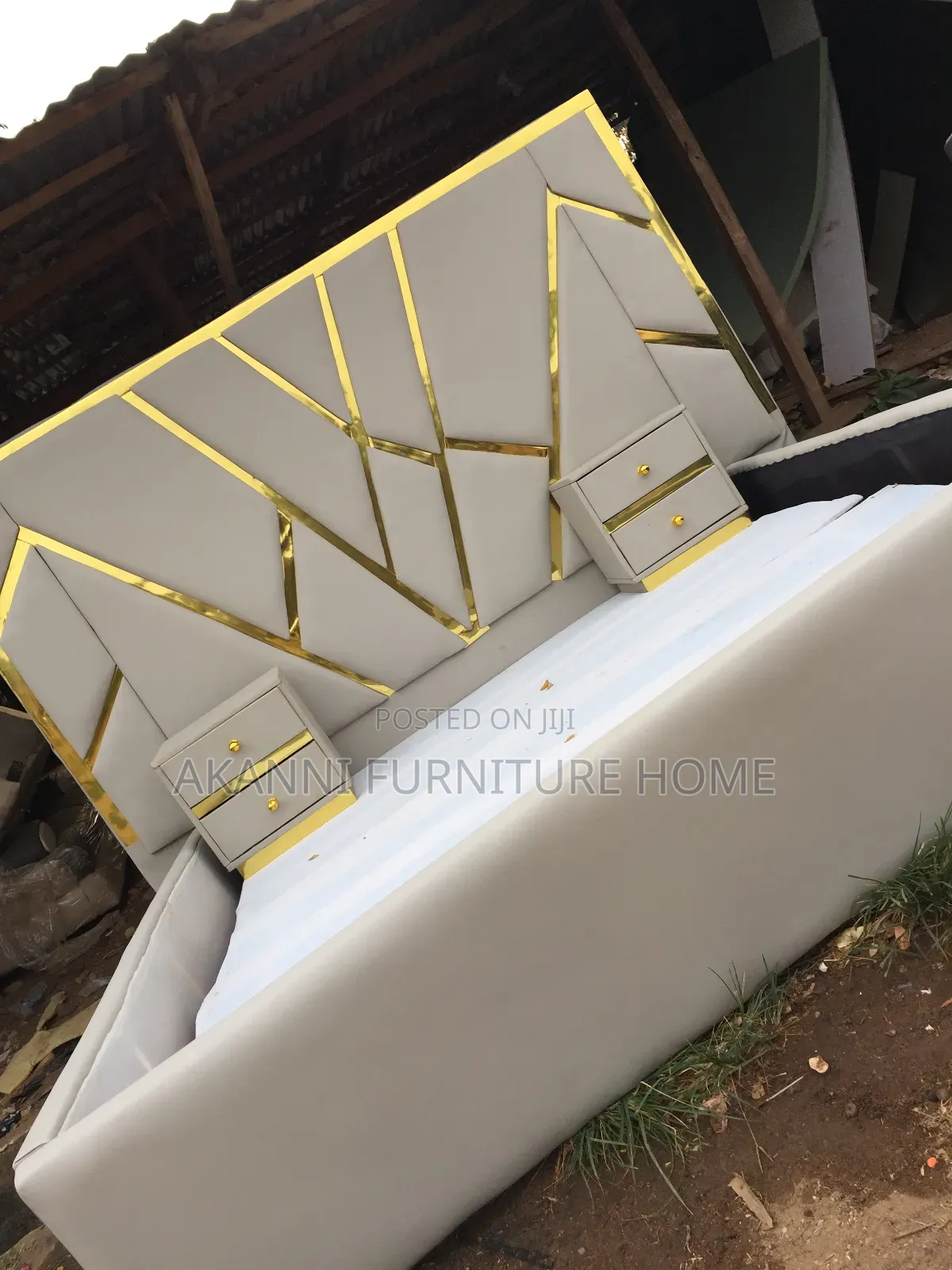 Mirror Gold Bed Frame