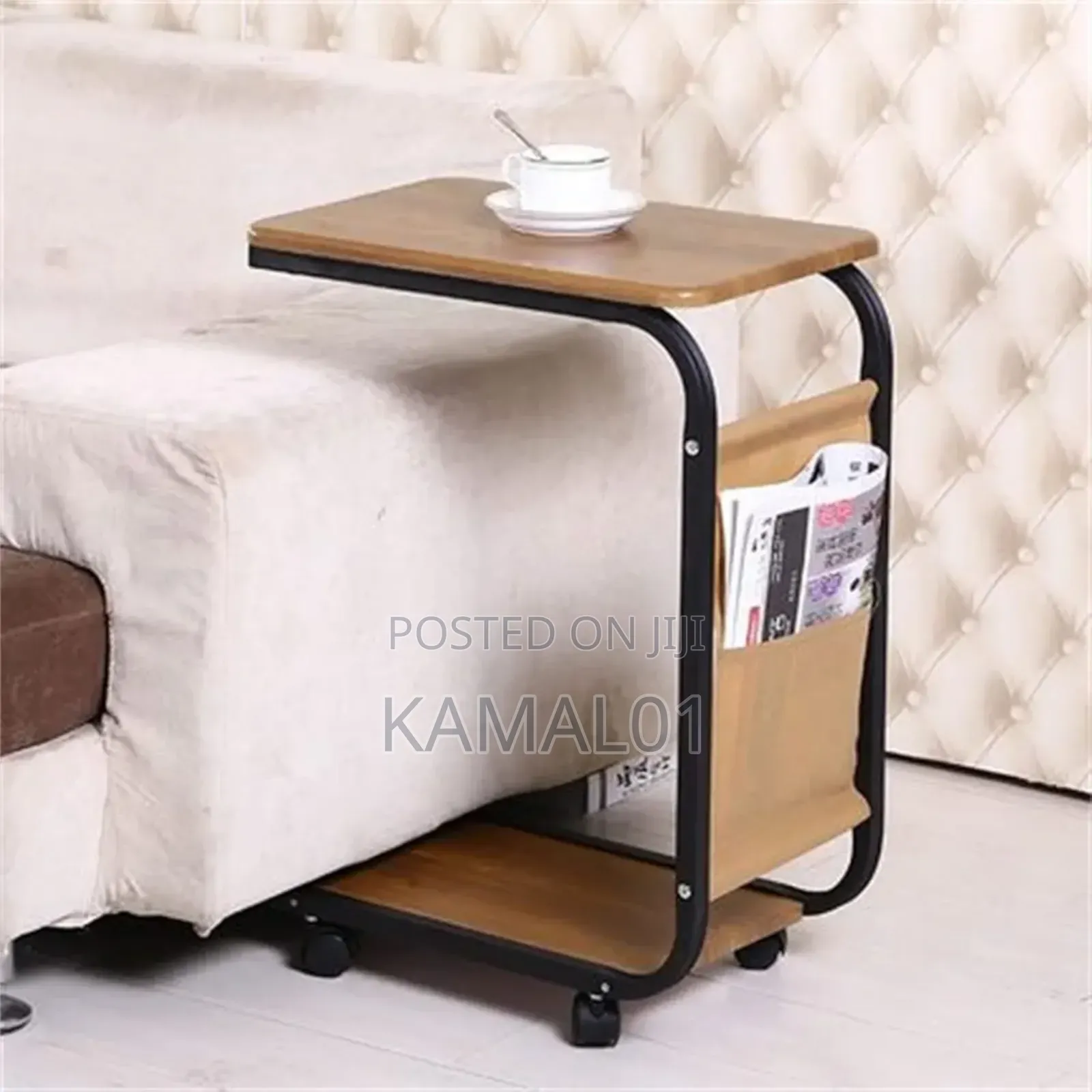 C-Shaped Side Table, Bedside Table