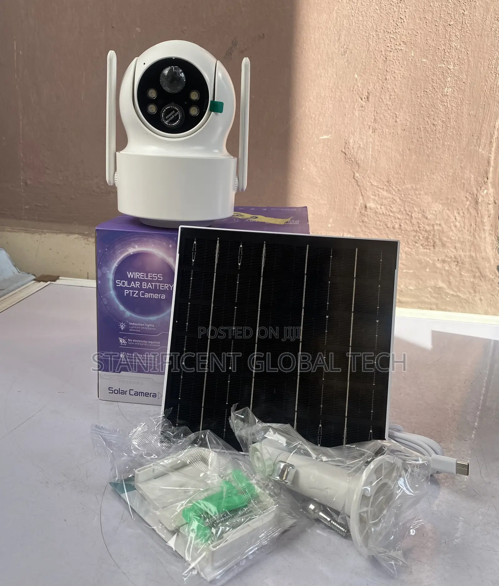 Solar Powered Wifi Single Lens Ptz Outdoor Camera Icsee App