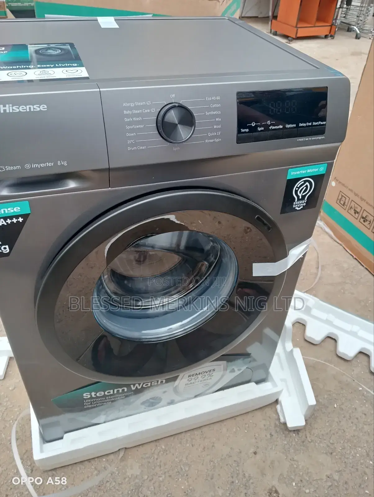 Hisense Washing Machine 8kg Front Loader Inverter Motor