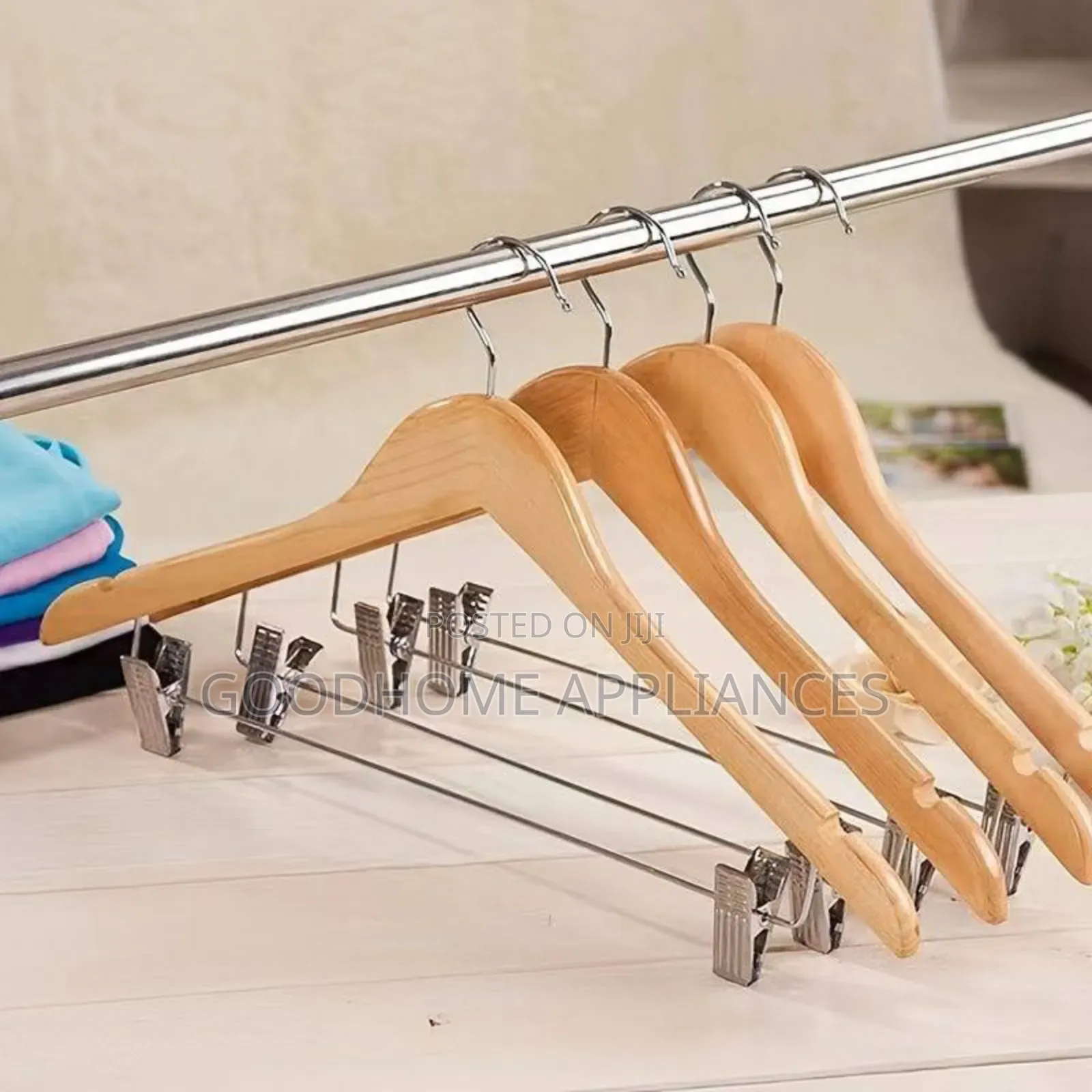 Wooden Hanger With Pegs