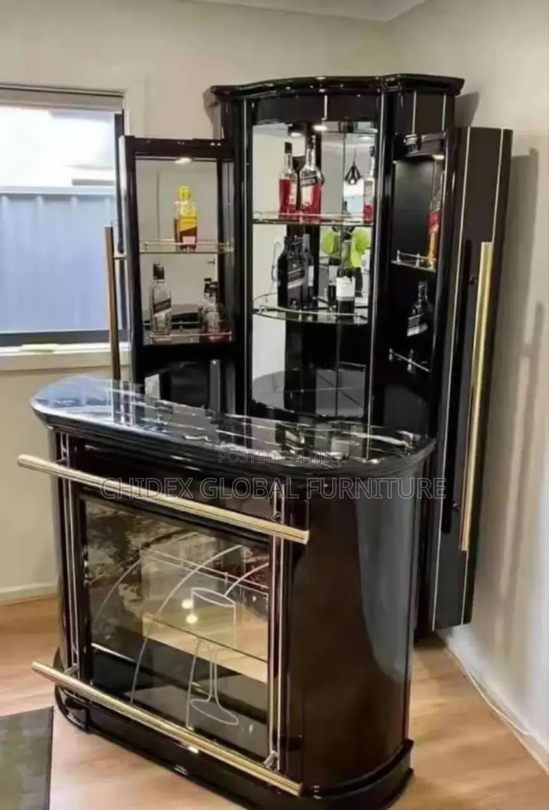 Adjustable Wine Bar With Counter