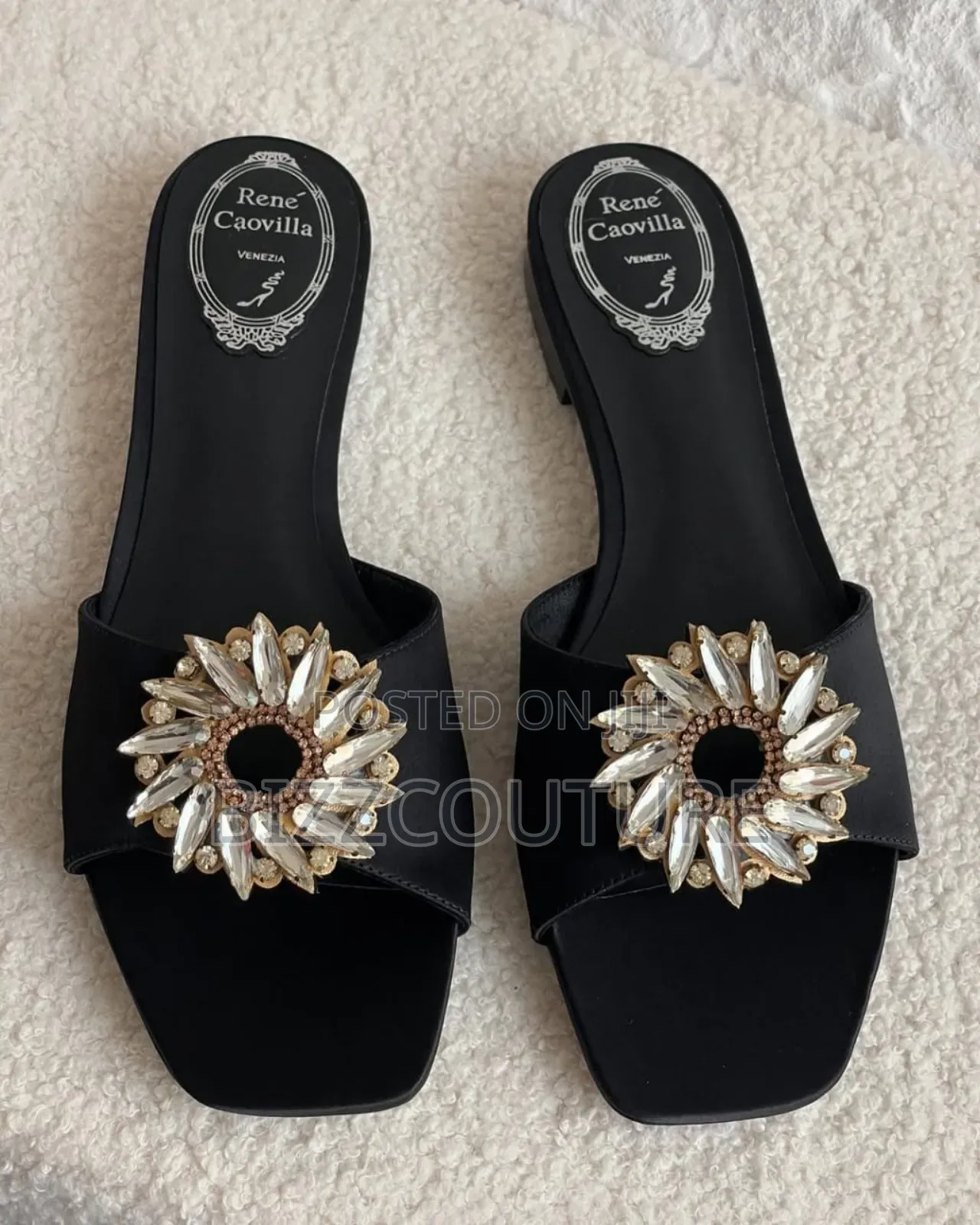 Original Rene Caovilla Slippers Available in Store
