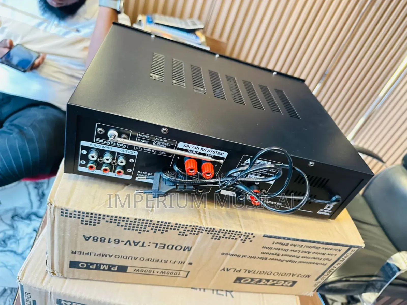 2channel Ohms Powered Amplifier For Pop Speakers