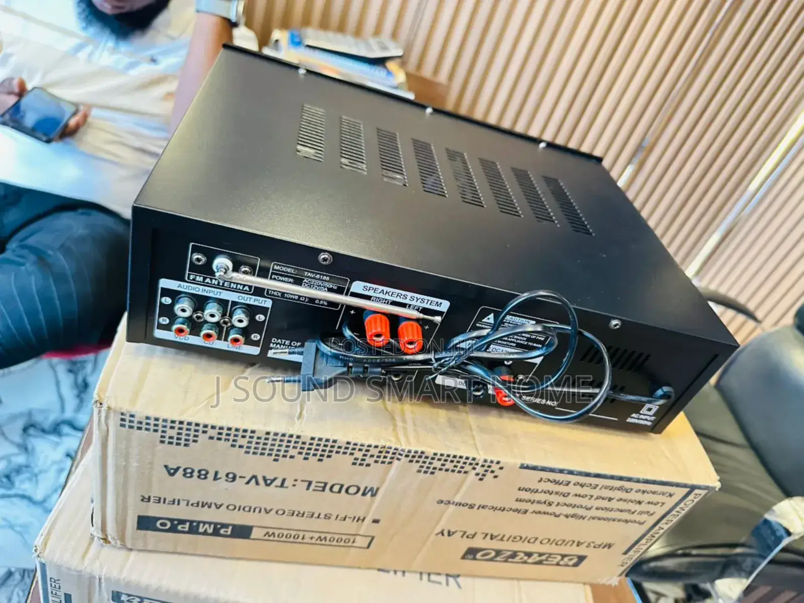 2channel Ohms Powered Amplifier For Pop Speakers