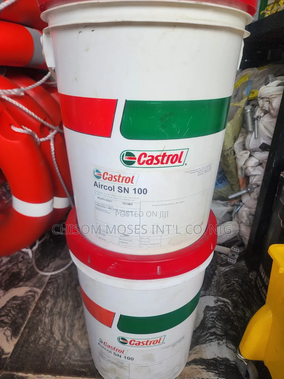 Castrol Aircol Sn100 Synthetic Air Compressor Lubricant