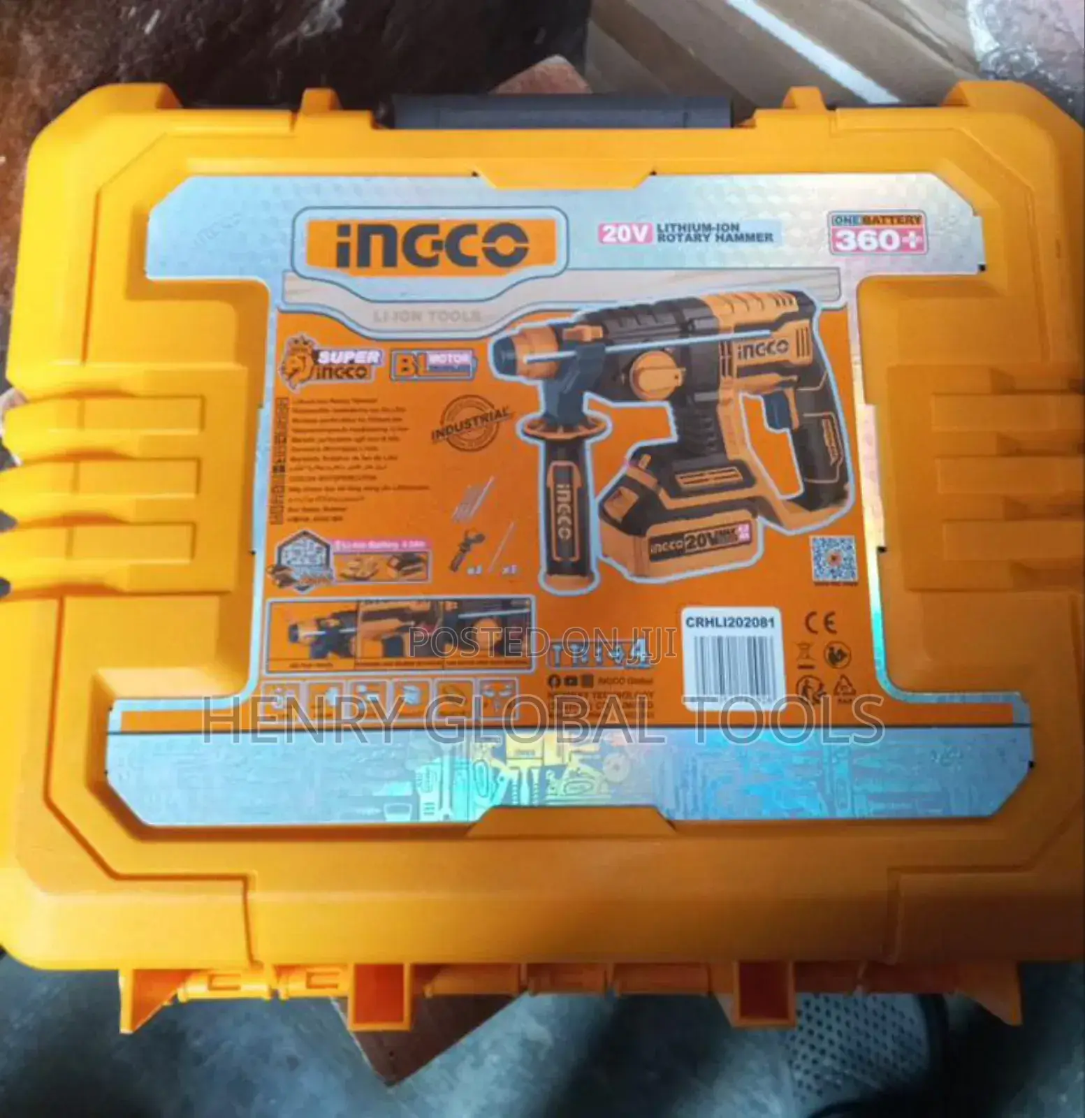 20v Ingco Battery Operated Rotary Hammer Drill