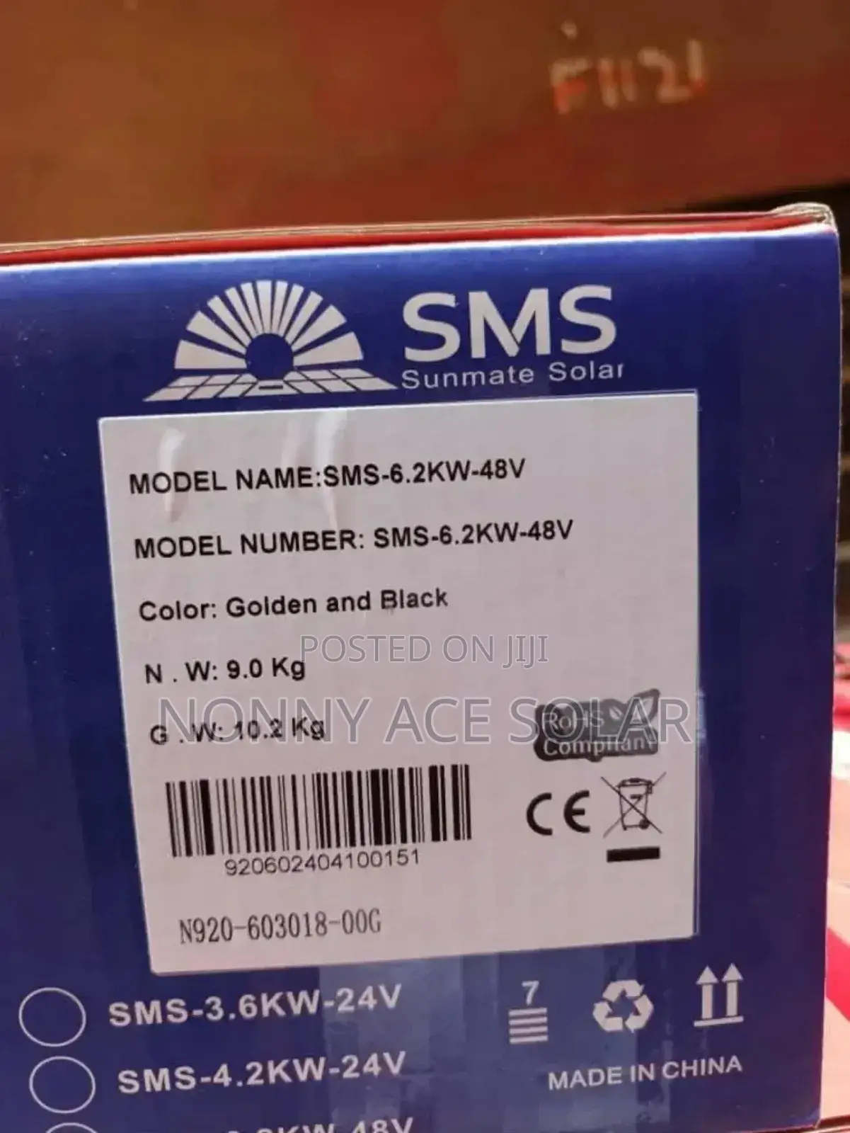 SMS 6.2kva 48v Hybrid Inverter With MPPT Charge Controller