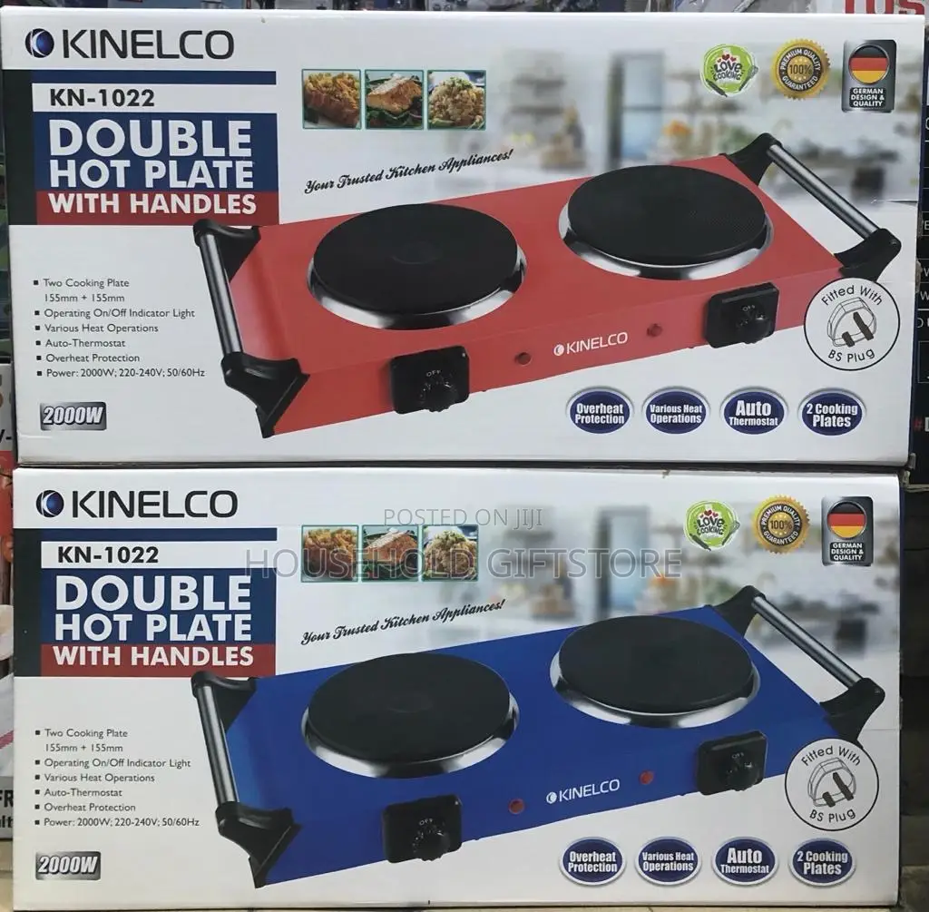 Kinelco 2 Face Electric Hotplate With Handle