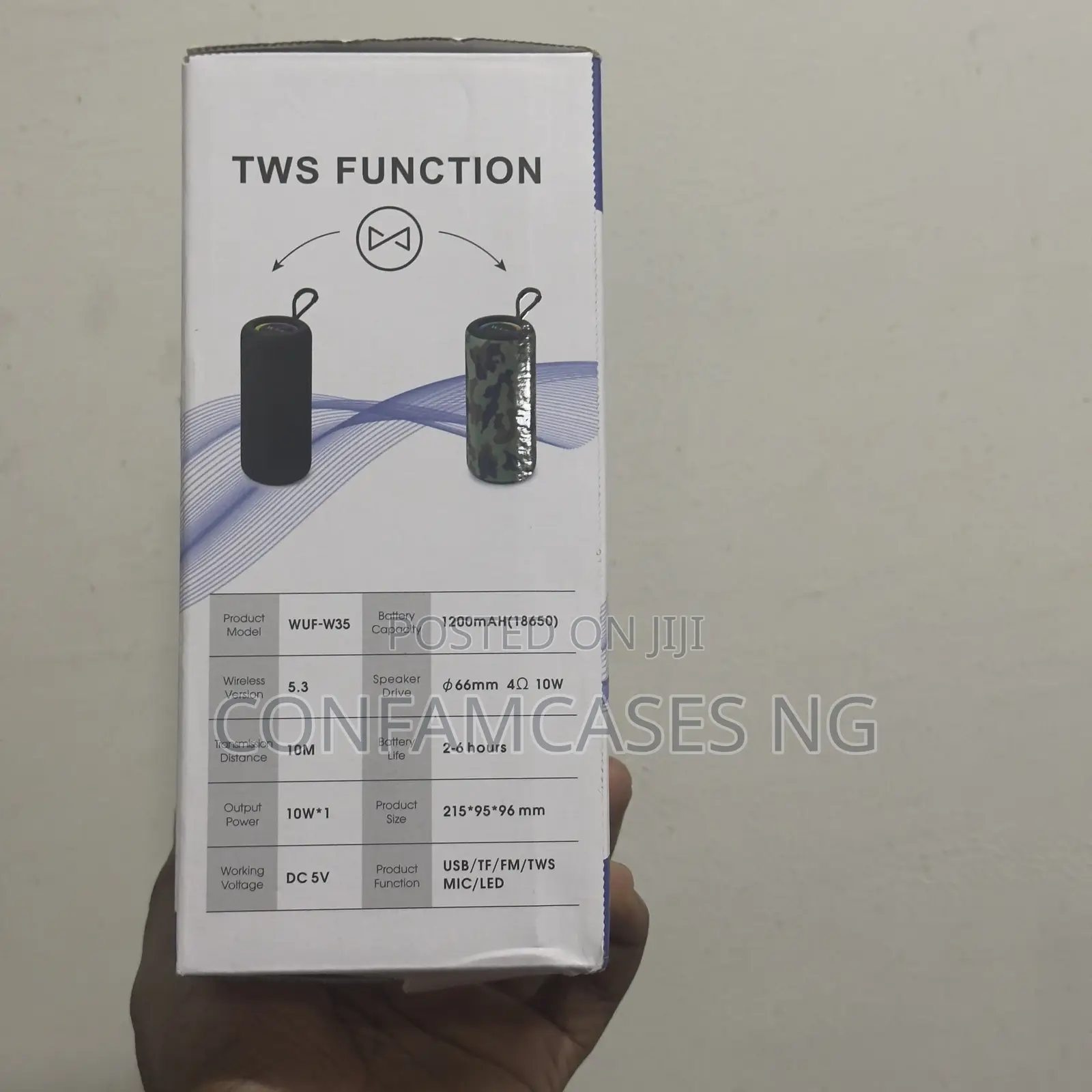 Wuf W35 Portable Wireless Bluetooth Speaker With Radio